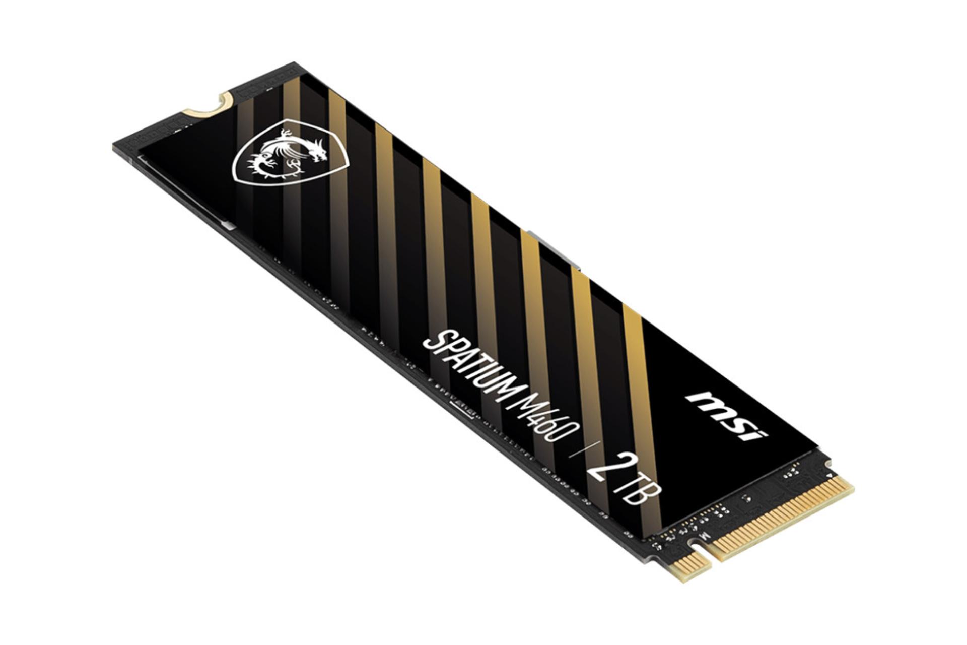 نمای جانبی SSD ام اس آی SPATIUM M460 NVMe M.2 ظرفیت 2 ترابایت