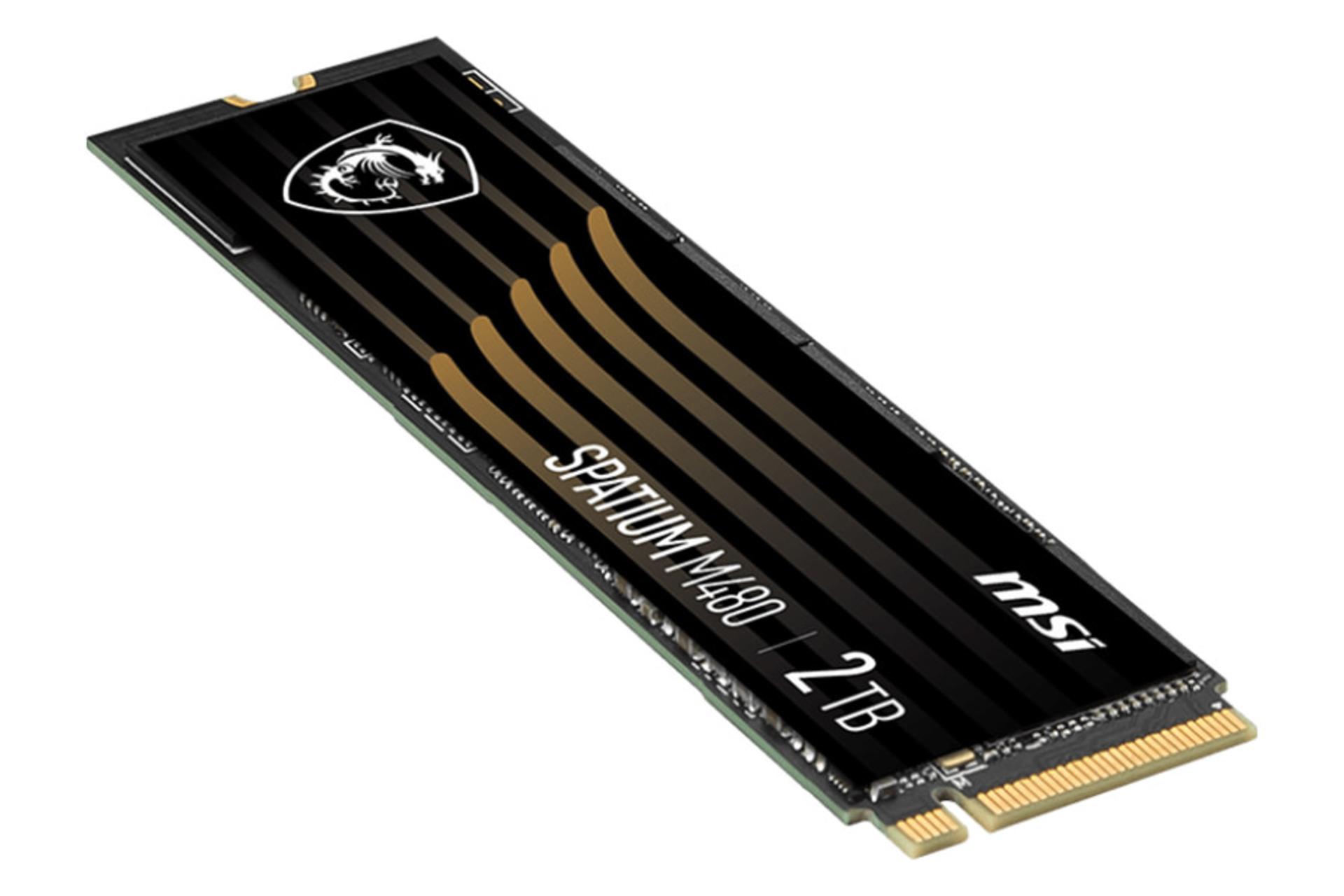 نمای جانبی SSD ام اس آی SPATIUM M480 NVMe M.2 ظرفیت 2 ترابایت