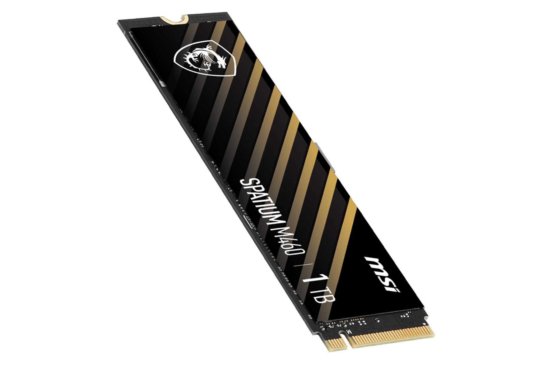 نمای جانبی SSD ام اس آی SPATIUM M460 NVMe M.2 ظرفیت 1 ترابایت