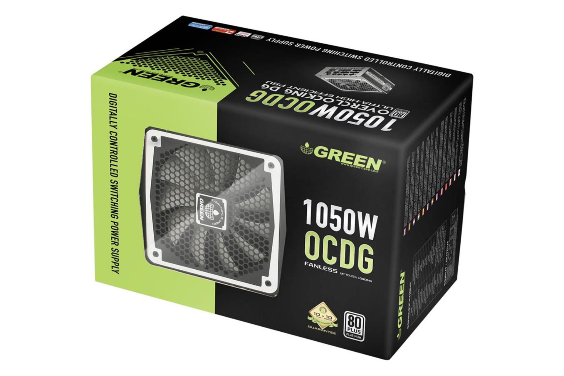 جعبه پاور کامپیوتر گرین GP1050B-OCDG با توان 1050 وات