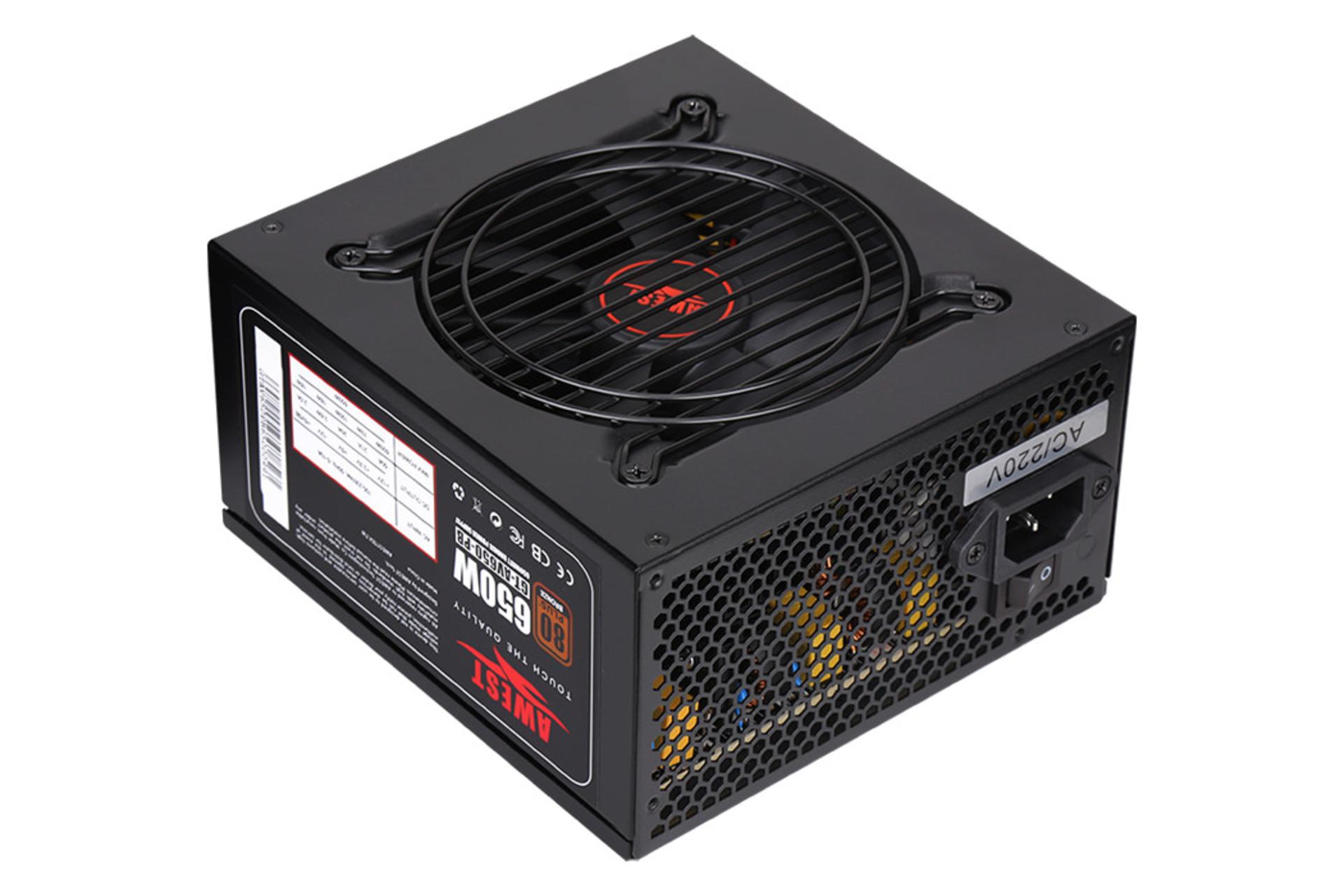 مرجع متخصصين ايران پاور كامپيوتر اوست AV650-PB با توان 650 وات