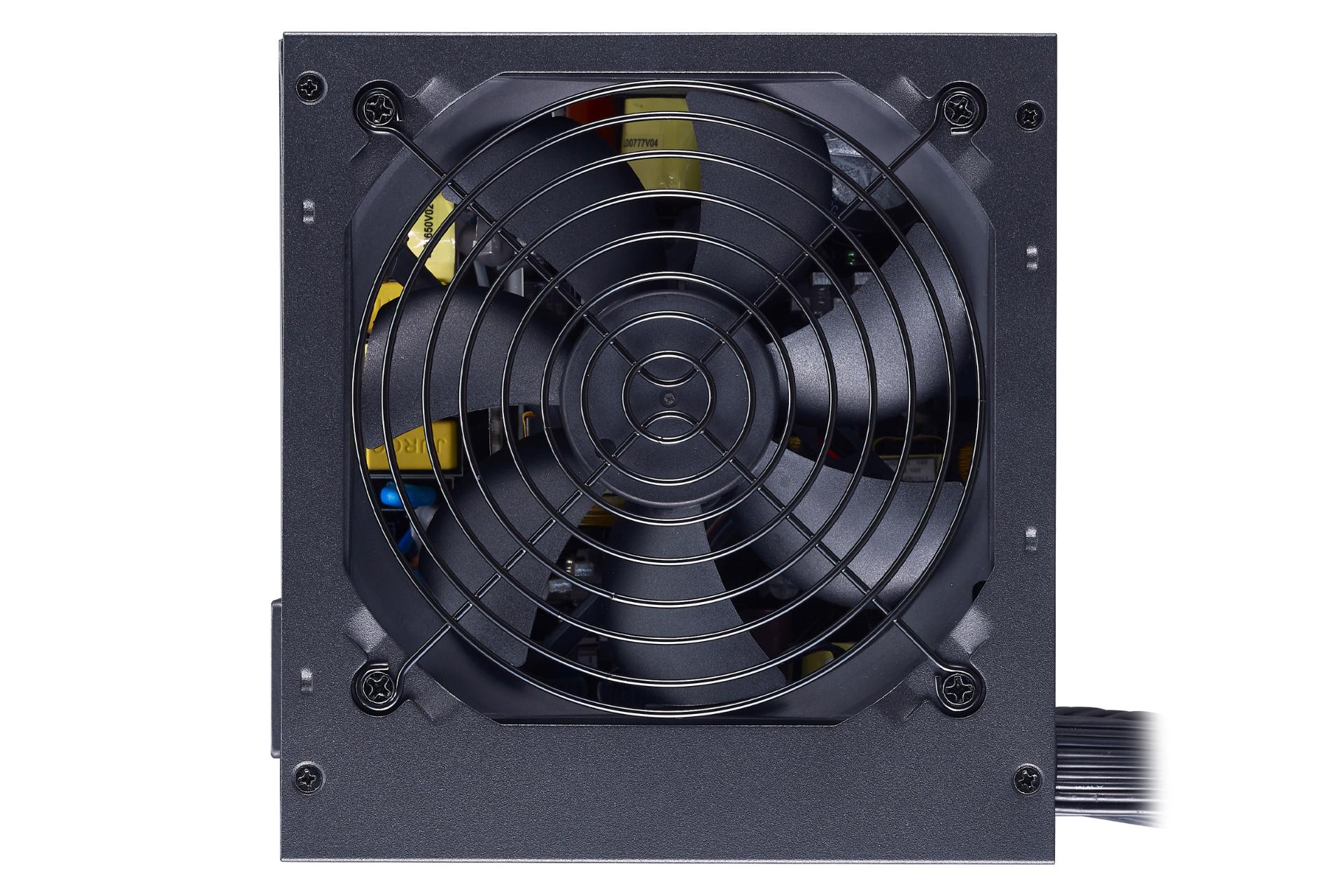 نمای فن پاور کامپیوتر کولر مستر MWE 650 White با توان 650 وات