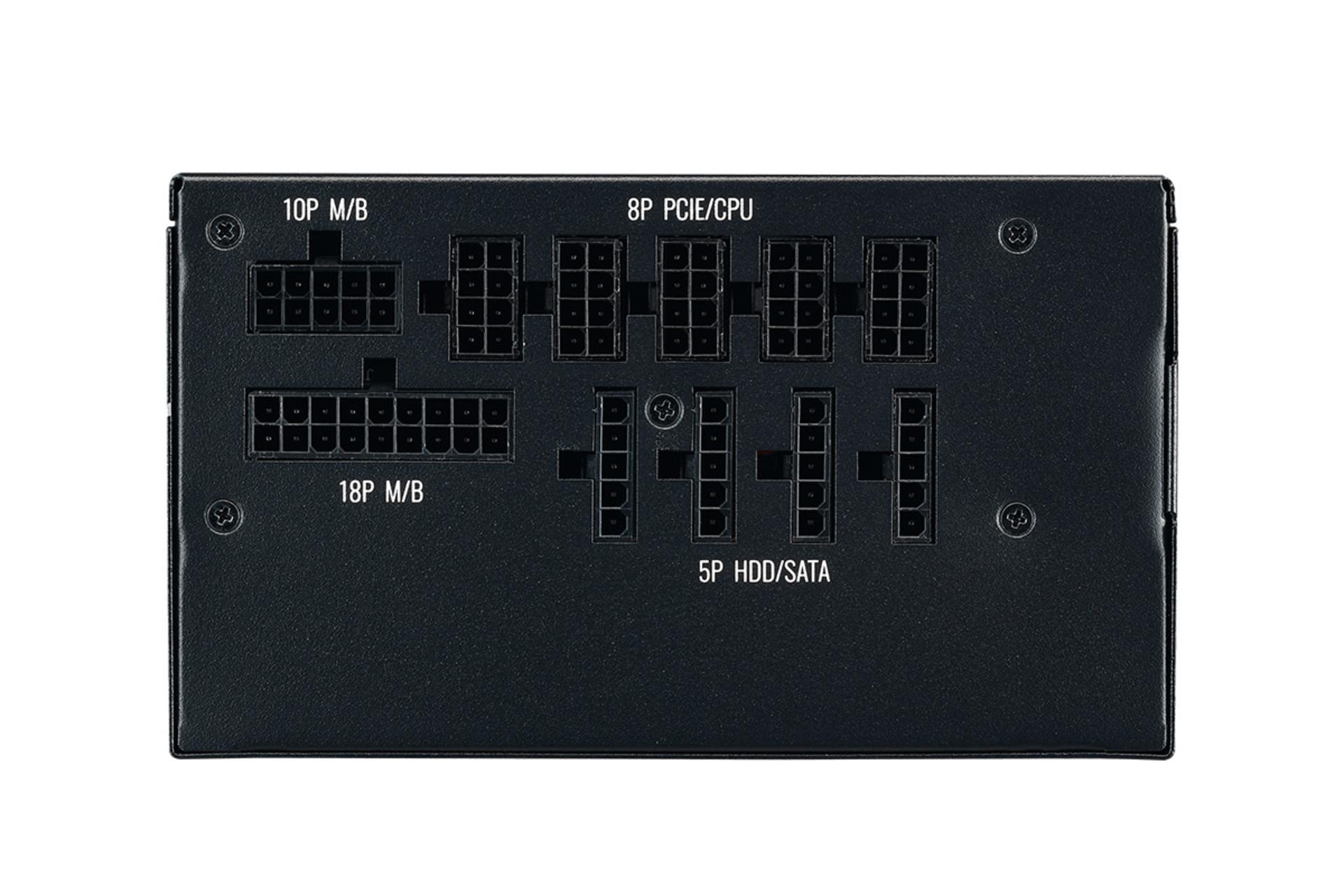 پاور کامپیوتر کولر مستر MWE Gold 850 V2 Full Modular با توان 850 وات اتصالات