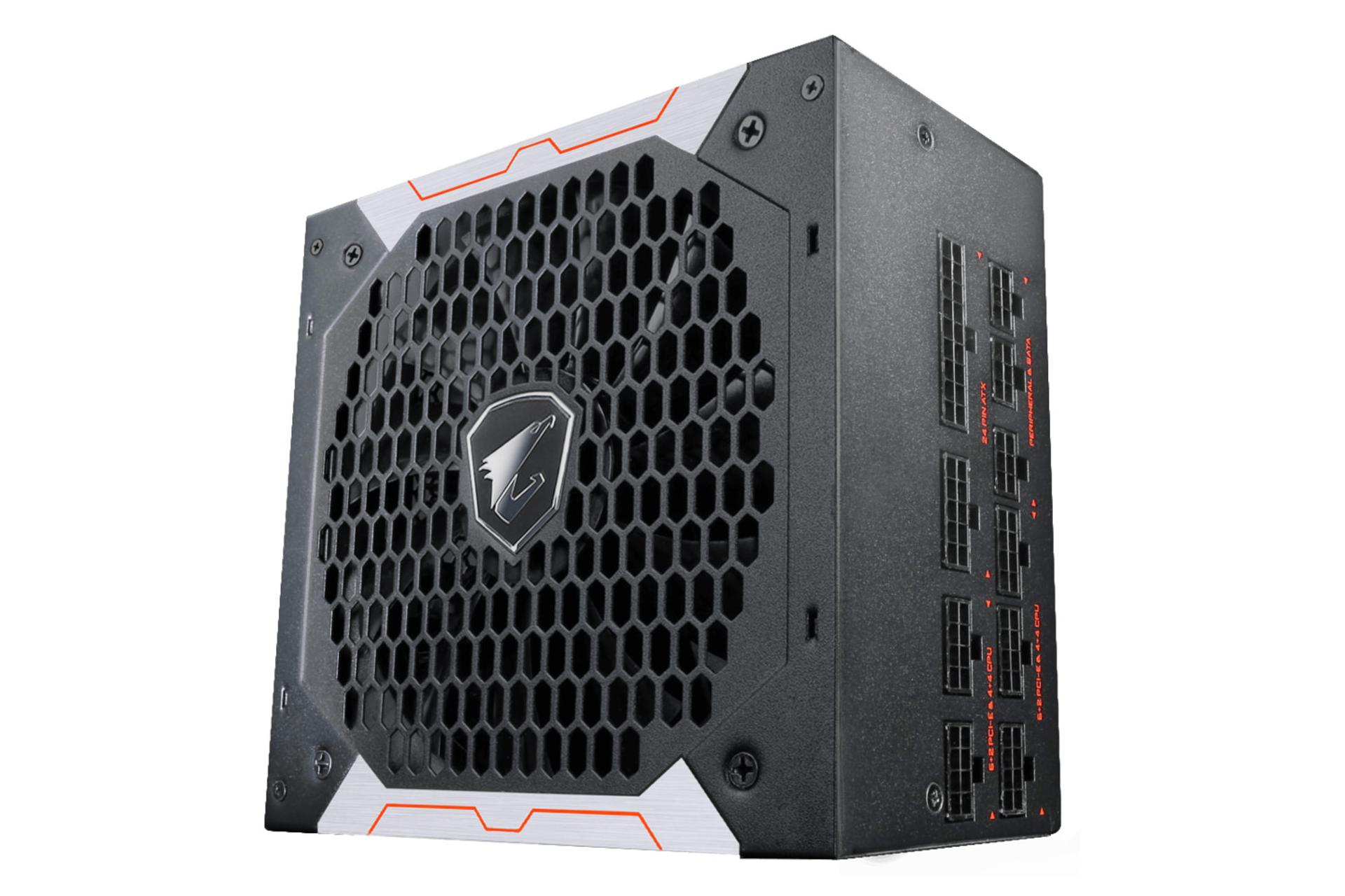 نمای ایستاده پاور کامپیوتر گیگابایت AORUS P750G با توان 750 وات