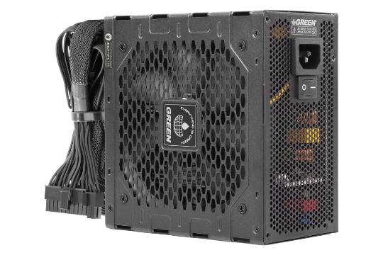 نمای ایستاده پاور کامپیوتر گرین GP600A-GED با توان 600 وات