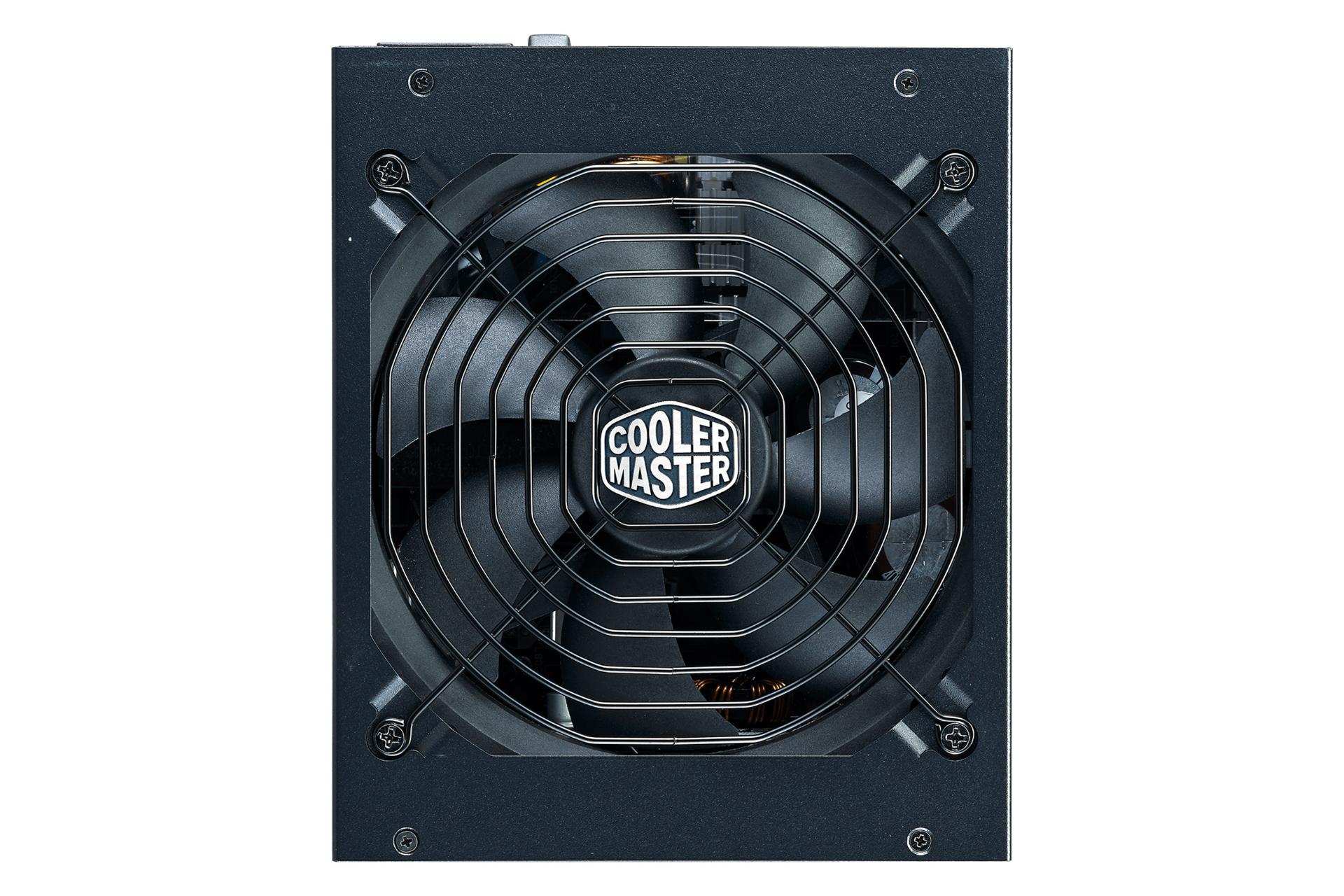 نمای فن پاور کامپیوتر کولر مستر MWE Gold 1250 V2 با توان 1250 وات