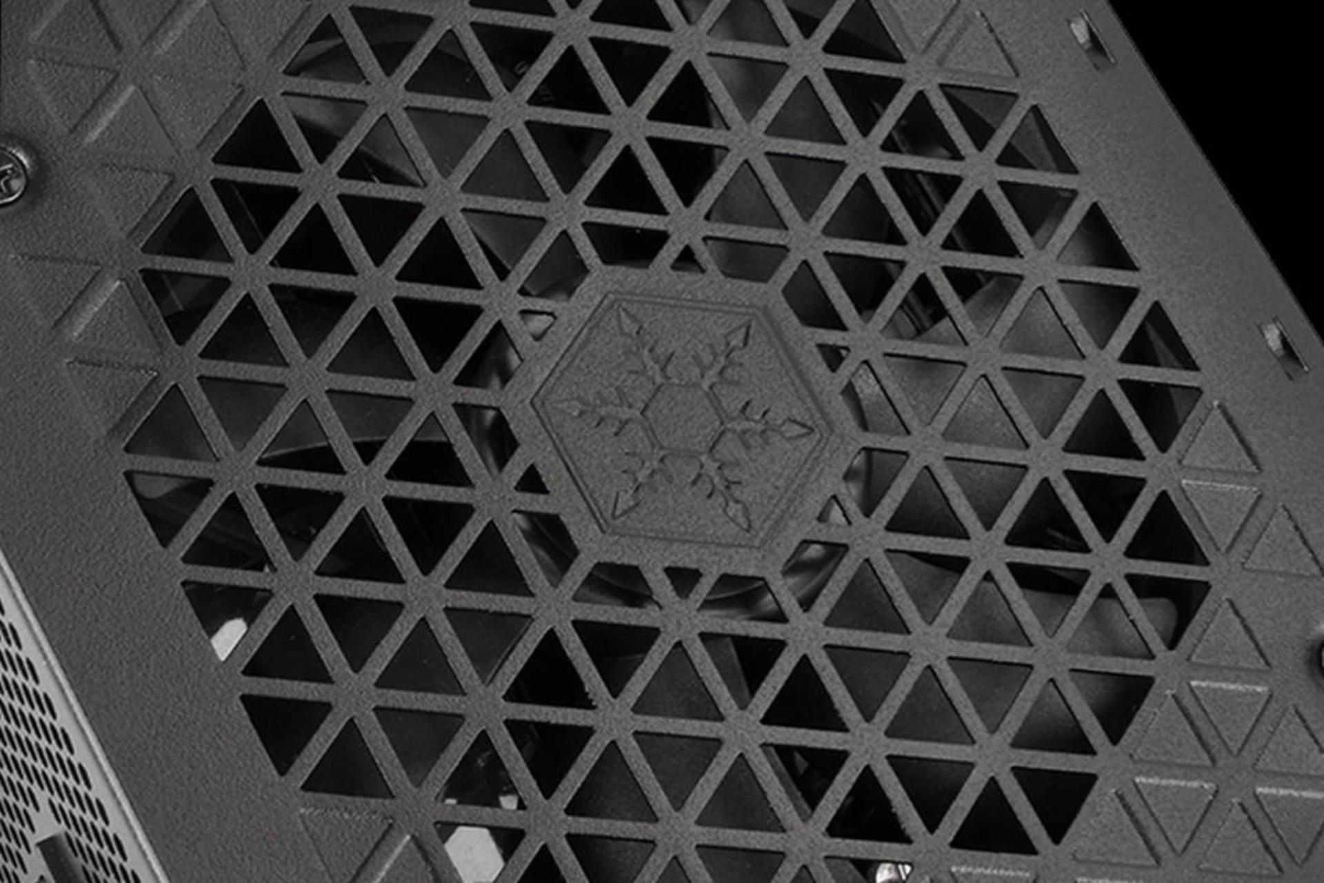 پاور کامپیوتر سیلور استون DA850 Gold با توان 850 وات نمای فن