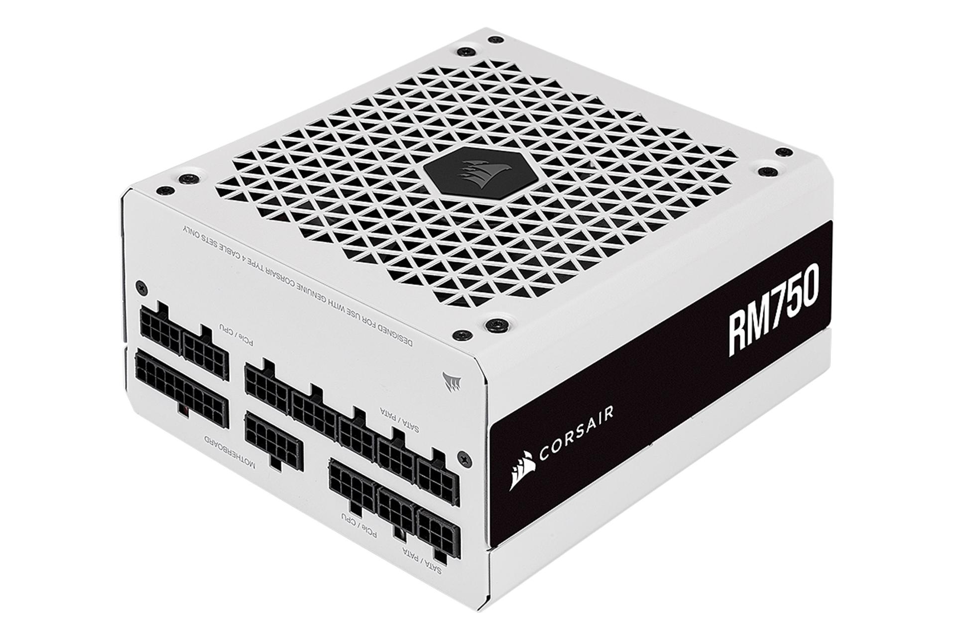 پاور کامپیوتر کورسیر Corsair RM750 CP-9020231 750W با توان 750 وات سفید