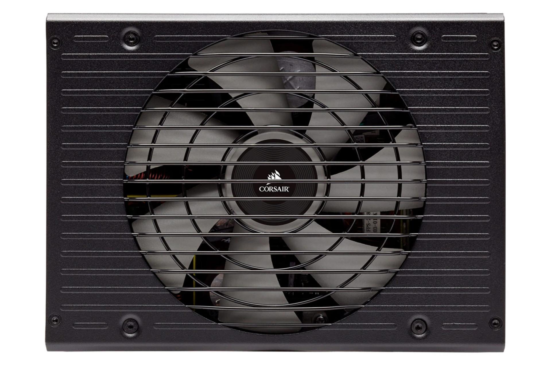 نمای فن پاور کامپیوتر کورسیر AX1600i با توان 1600 وات