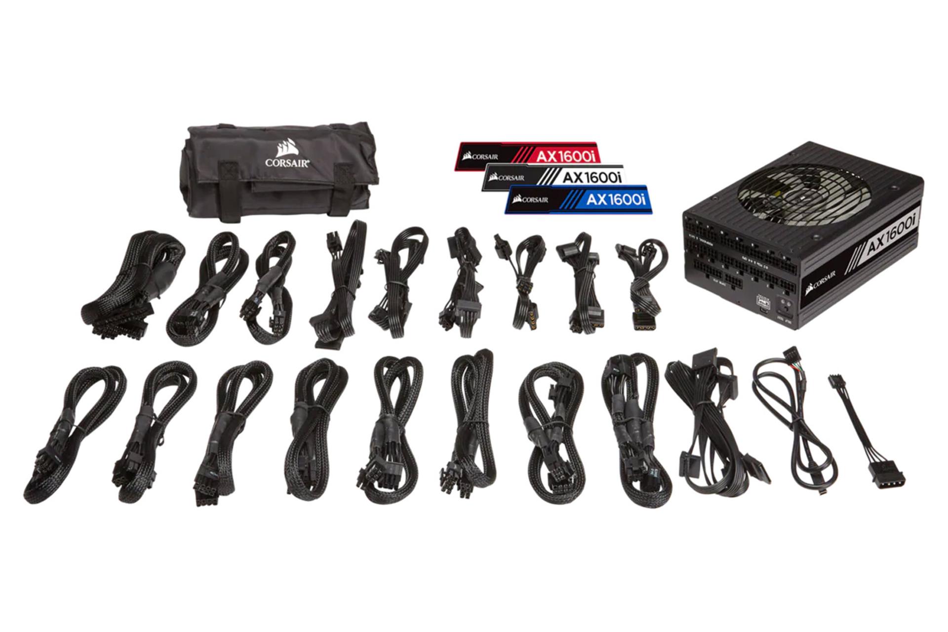 اقلام همراه پاور کامپیوتر کورسیر AX1600i با توان 1600 وات