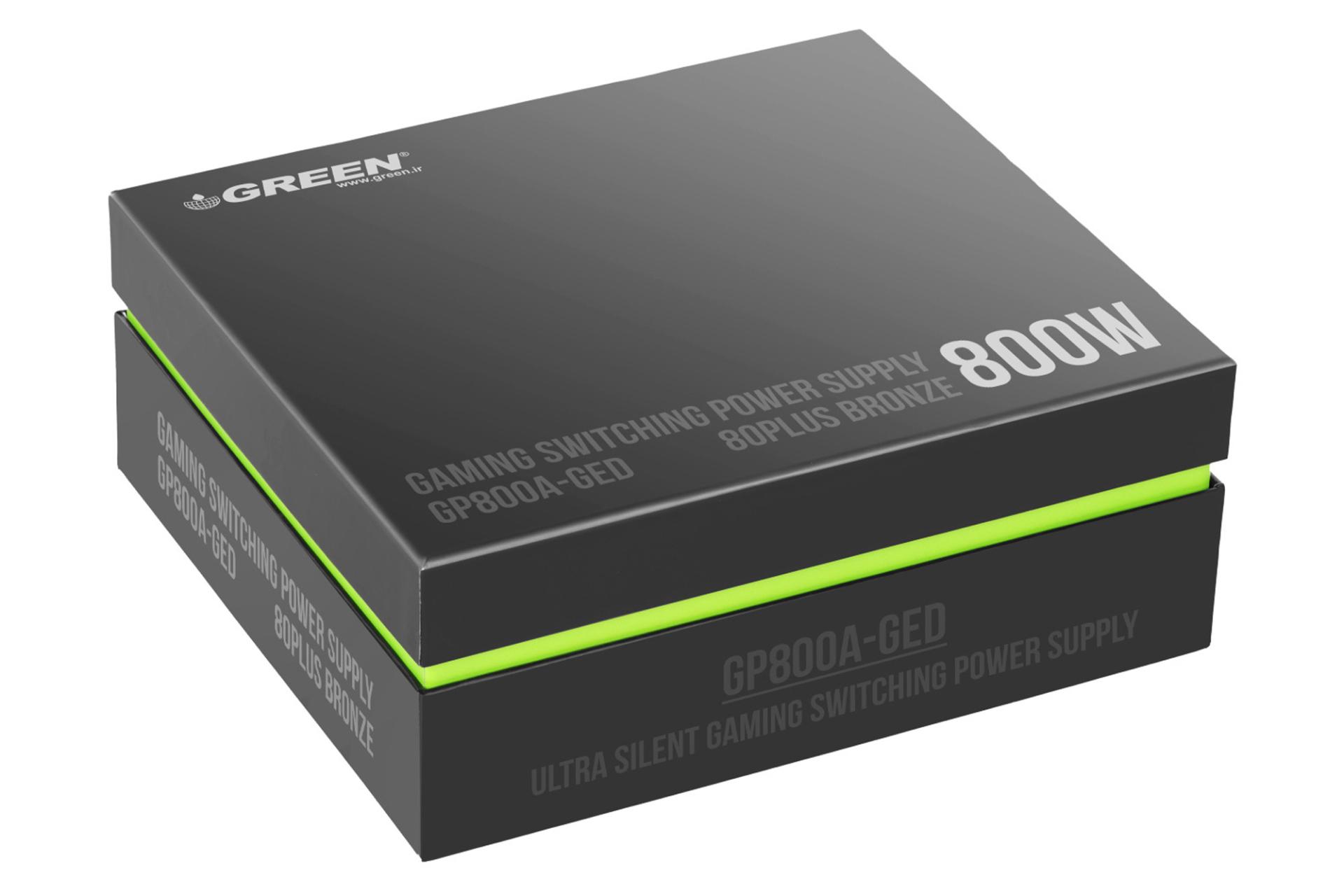 جعبه پاور کامپیوتر گرین GREEN GP800A-GED با توان 800 وات