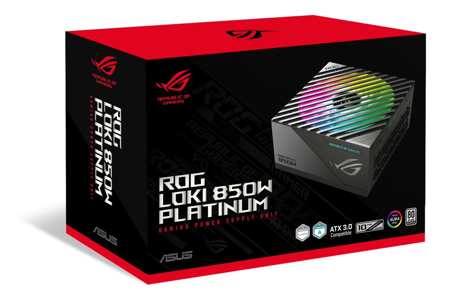 جعبه پاور کامپیوتر ایسوس ASUS ROG LOKI SFX-L 850W Platinum با توان 850 وات