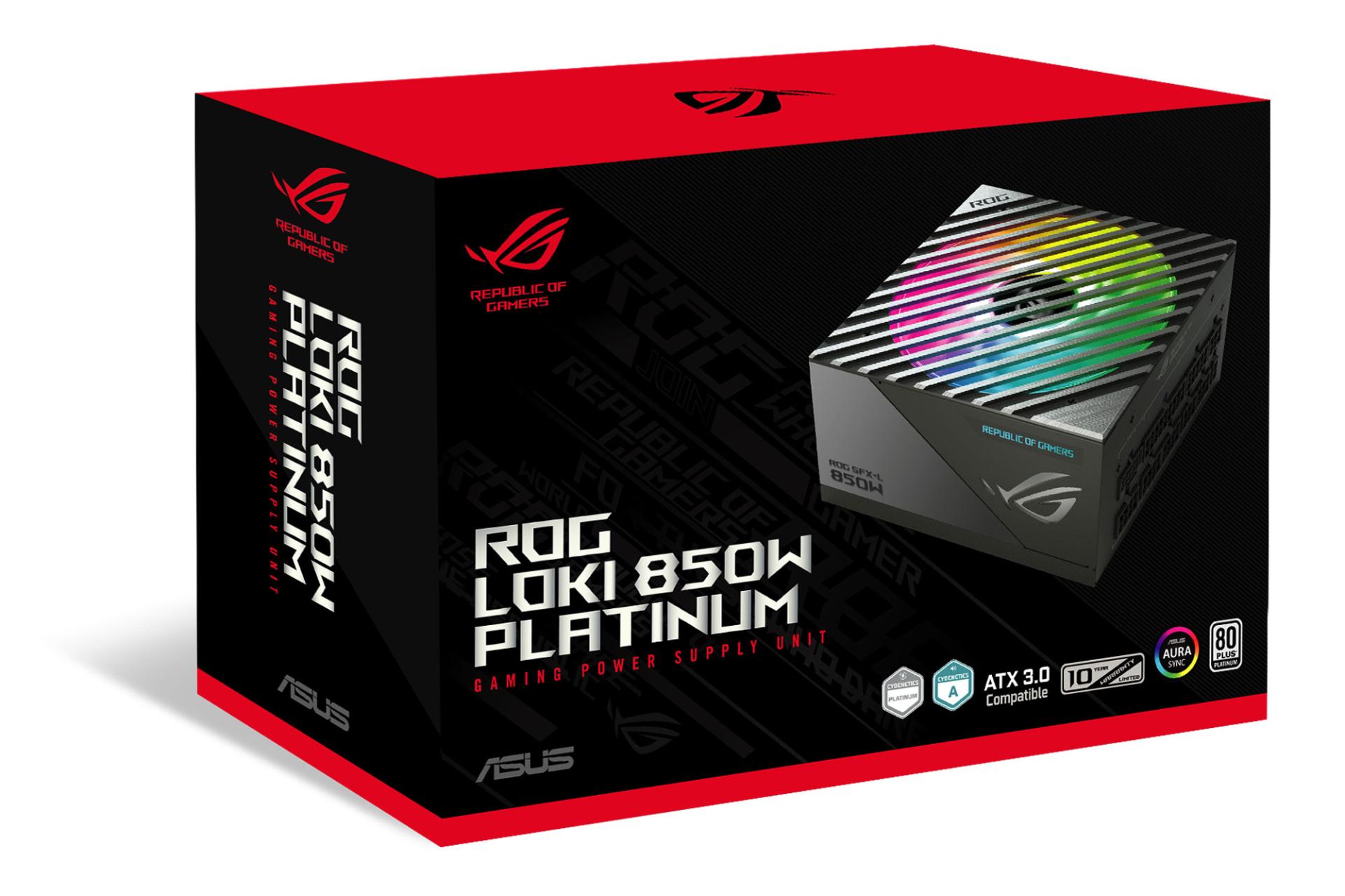 جعبه پاور کامپیوتر ایسوس ASUS ROG LOKI SFX-L 850W Platinum با توان 850 وات