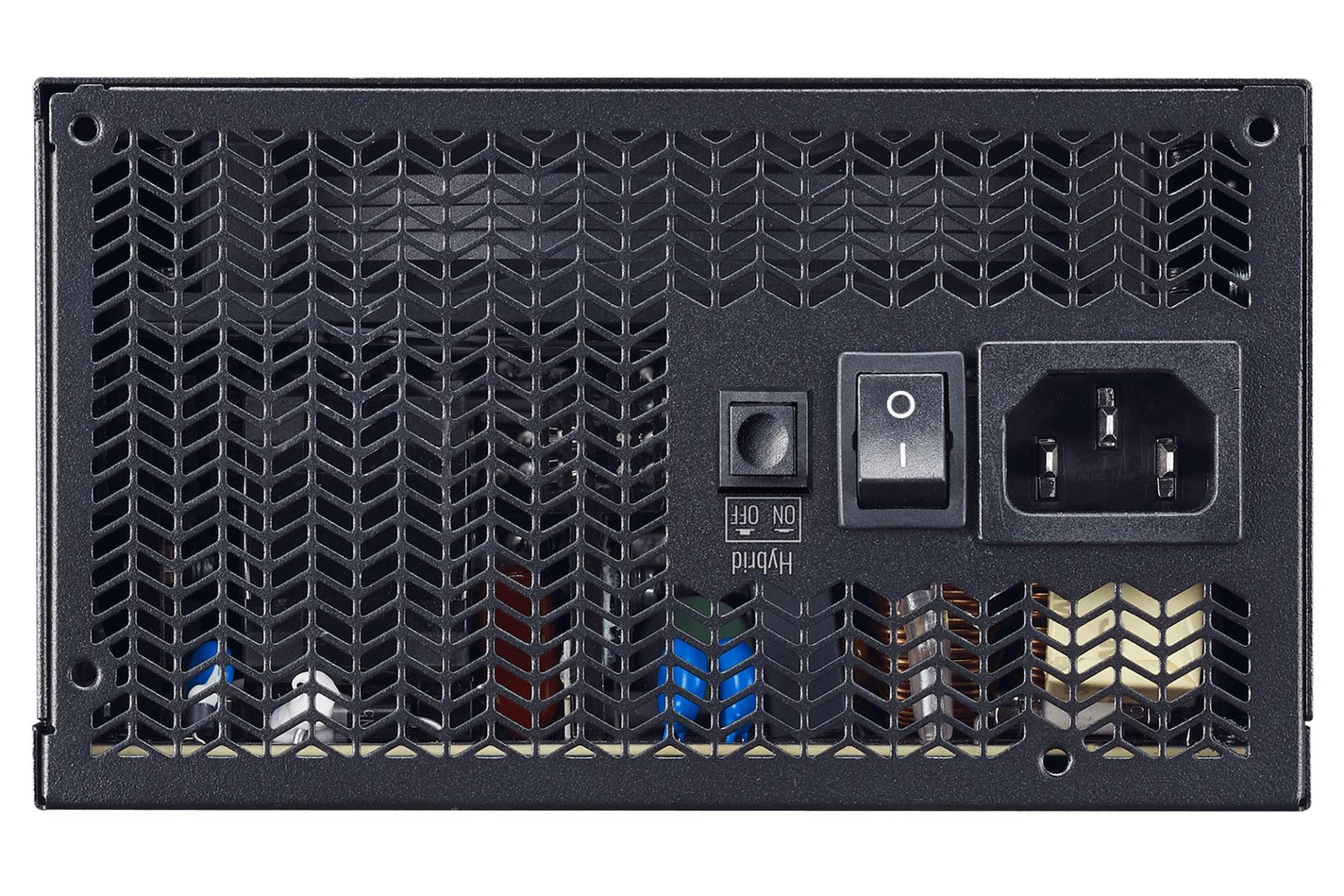 پاور کامپیوتر کولر مستر Cooler Master XG750 Platinum با توان 750 وات نمای پشت