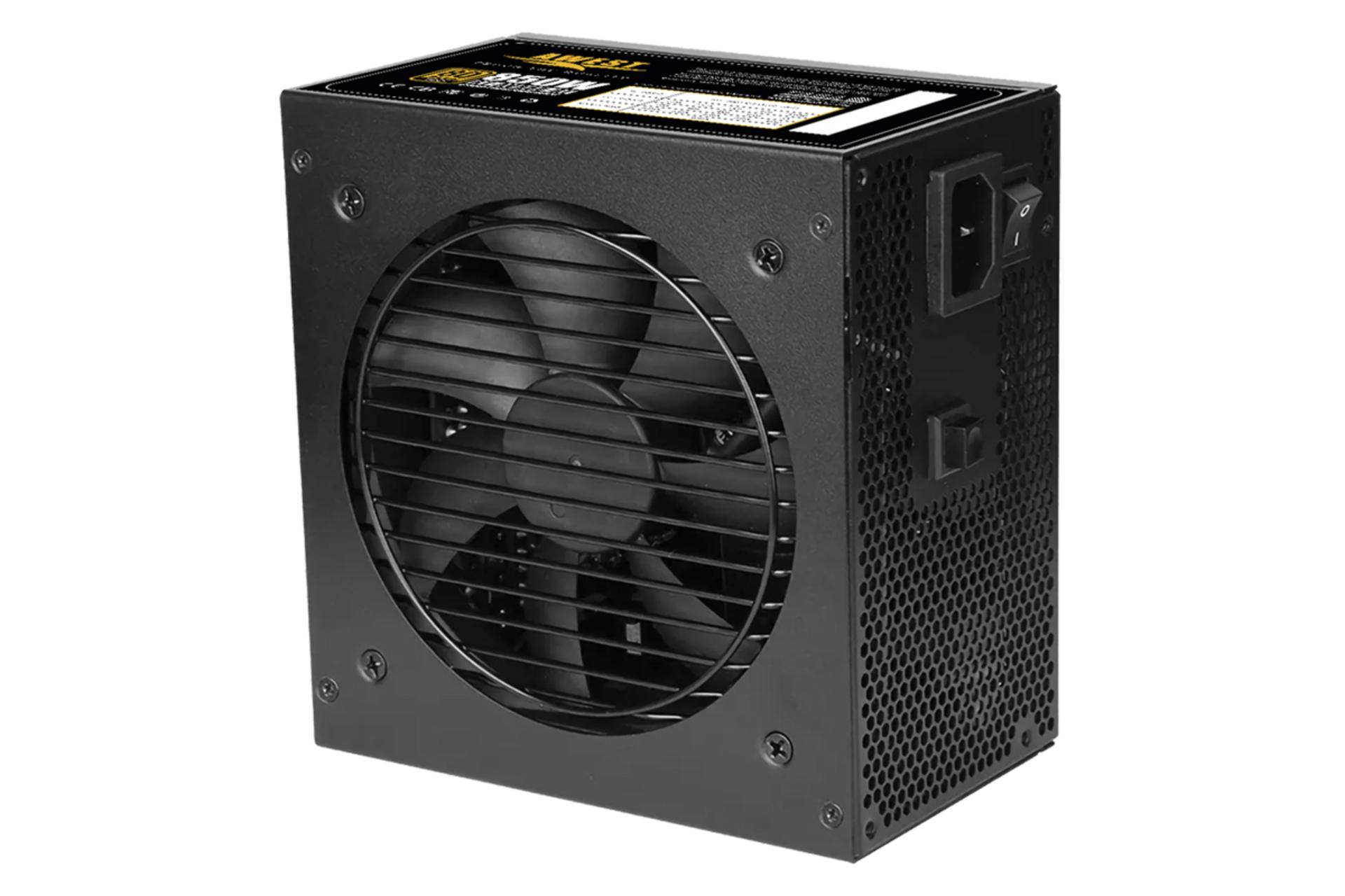 پاور کامپیوتر اوست Awest AV850-GF با توان 850 وات نمای فن