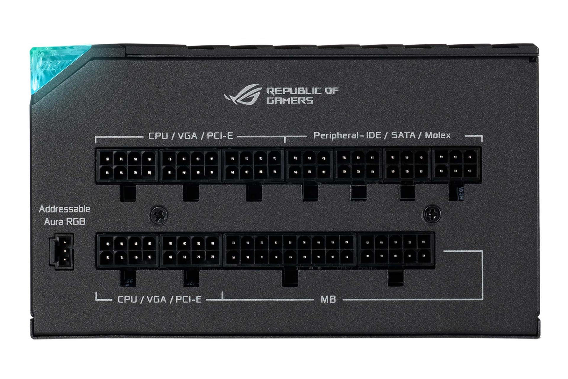 کانکتور پاور کامپیوتر ایسوس ASUS ROG THOR 850W Platinum II با توان 850 وات