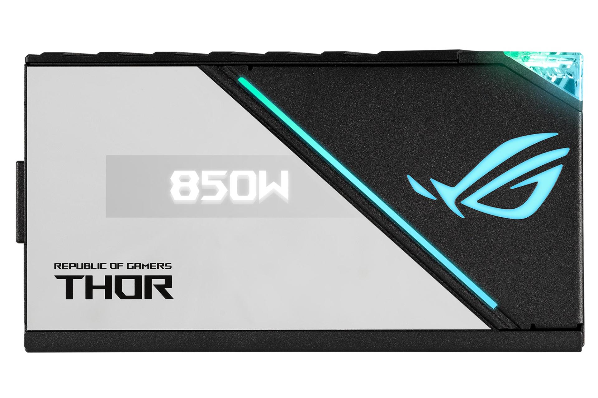 پاور کامپیوتر ایسوس ASUS ROG THOR 850W Platinum II با توان 850 وات نمای کنار