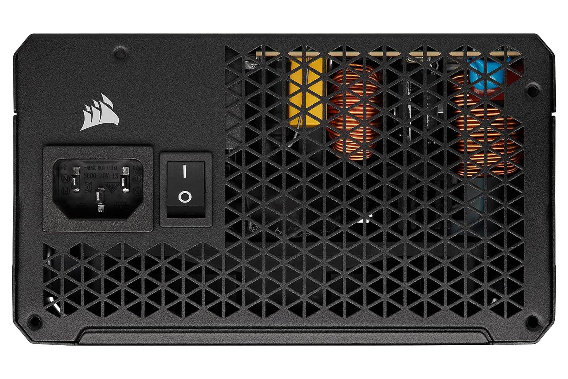 پاور کامپیوتر کورسیر Corsair RM750e با توان 750 وات نمای پشت