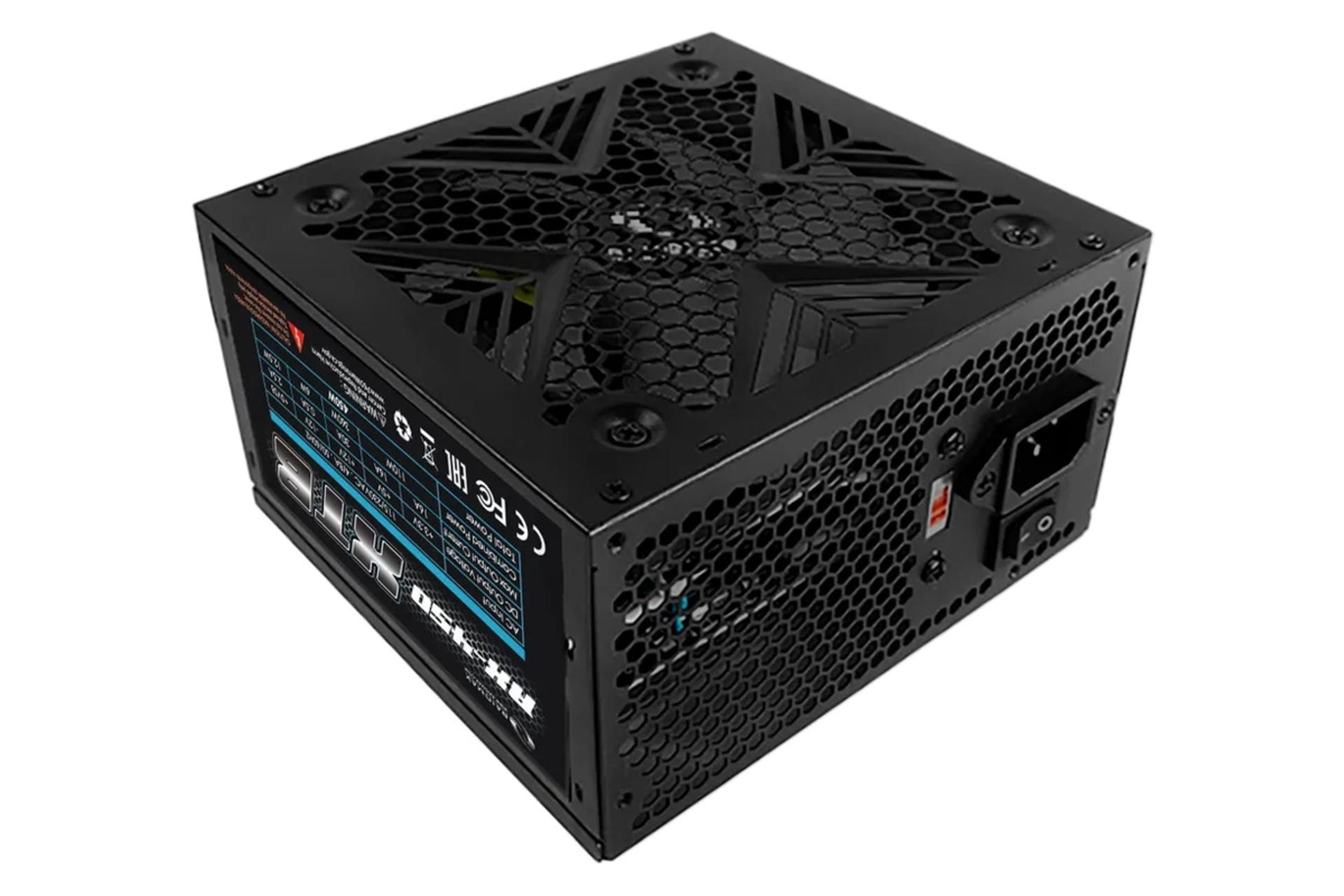 ابعاد پاور کامپیوتر ریدمکس Raidmax RX-450XTB با توان 450 وات