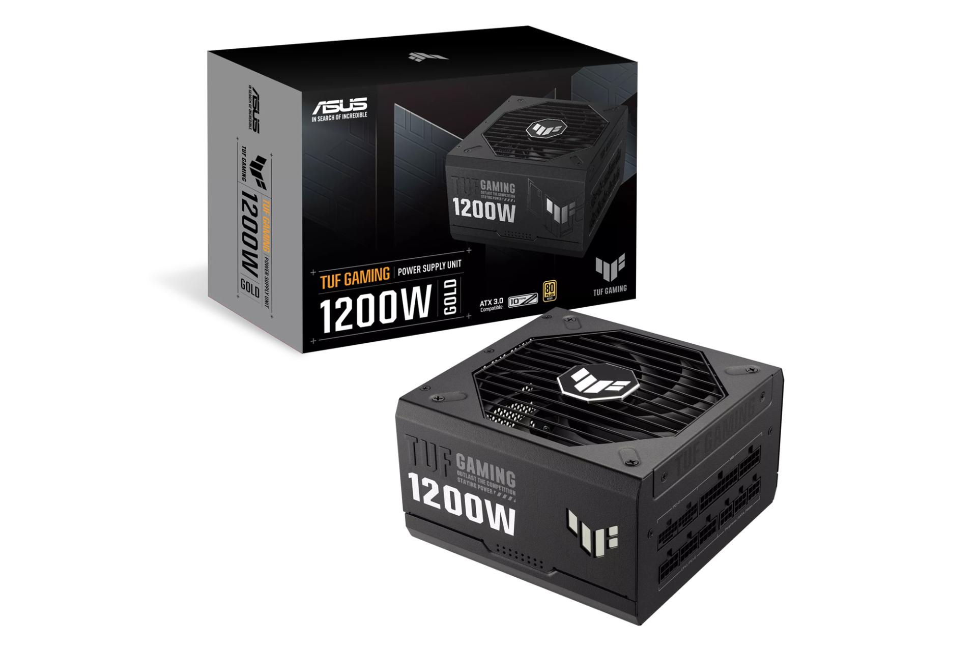 جعبه پاور کامپیوتر ایسوس ASUS TUF Gaming 1200W Gold با توان 1200 وات