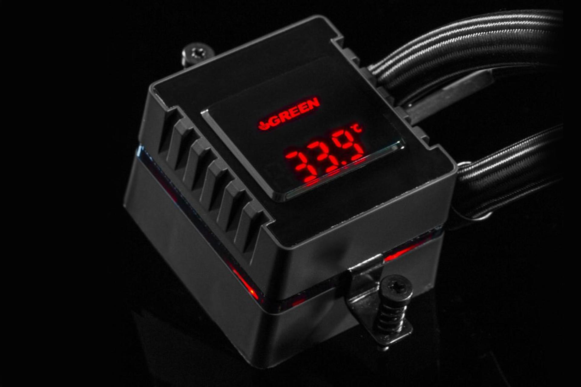 نمایشگر روی پمپ خنک کننده مایع گرین GLACIER 240 EVO