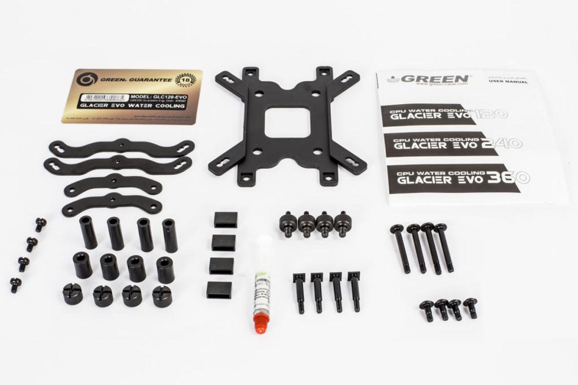 اقلام همراه خنک کننده مایع گرین GLACIER 240 EVO