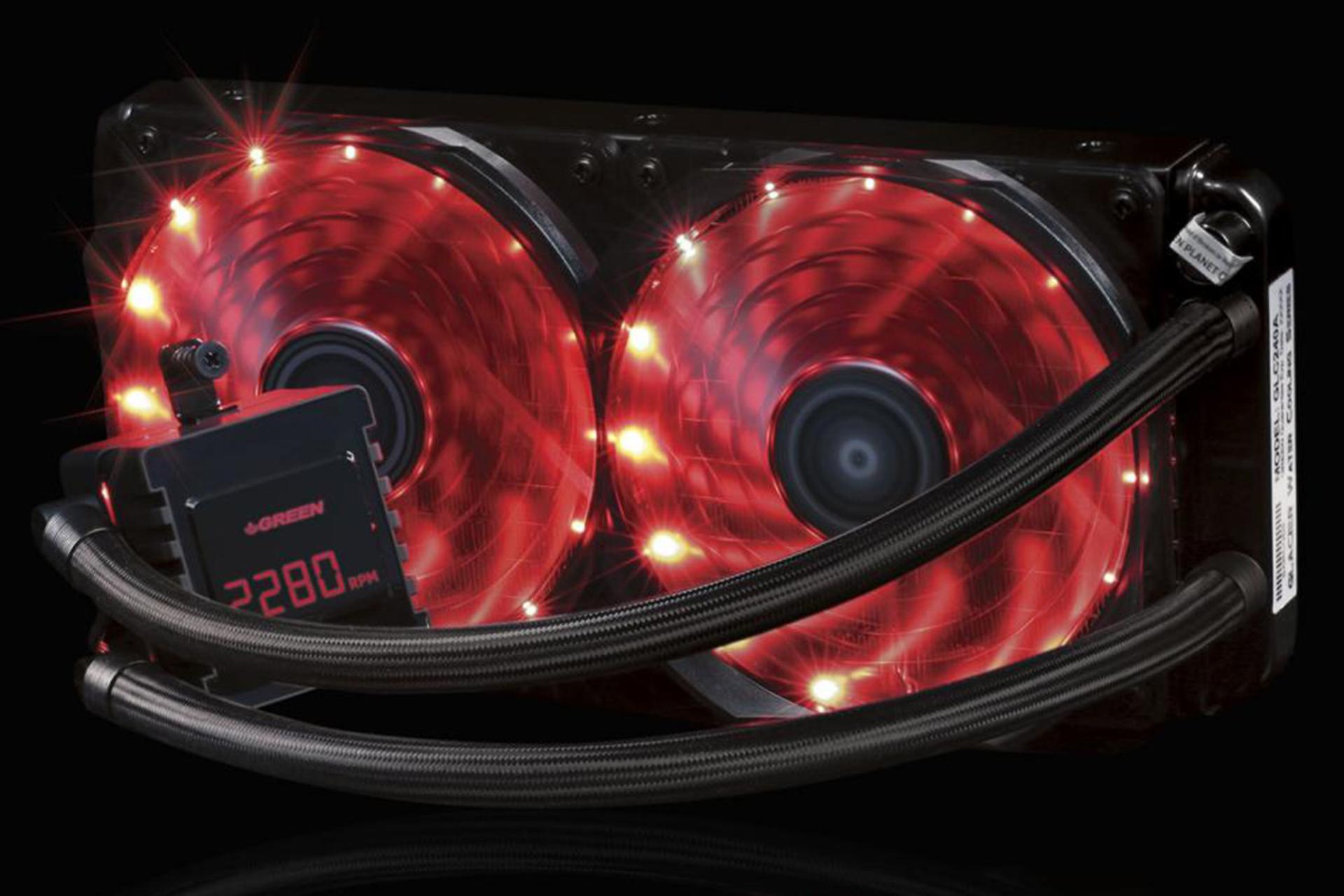 خنک کننده مایع گرین GLACIER 240 EVO روشن