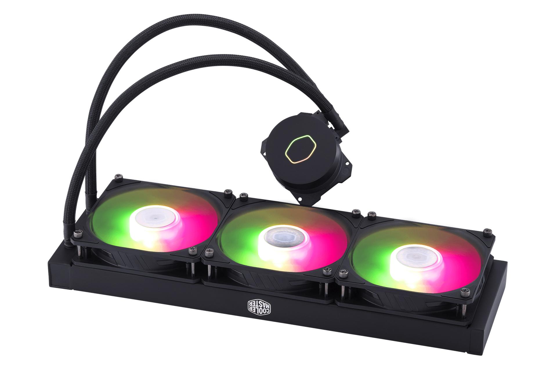 نمای جانبی خنک کننده مایع کولر مستر MASTERLIQUID ML360L ARGB V2