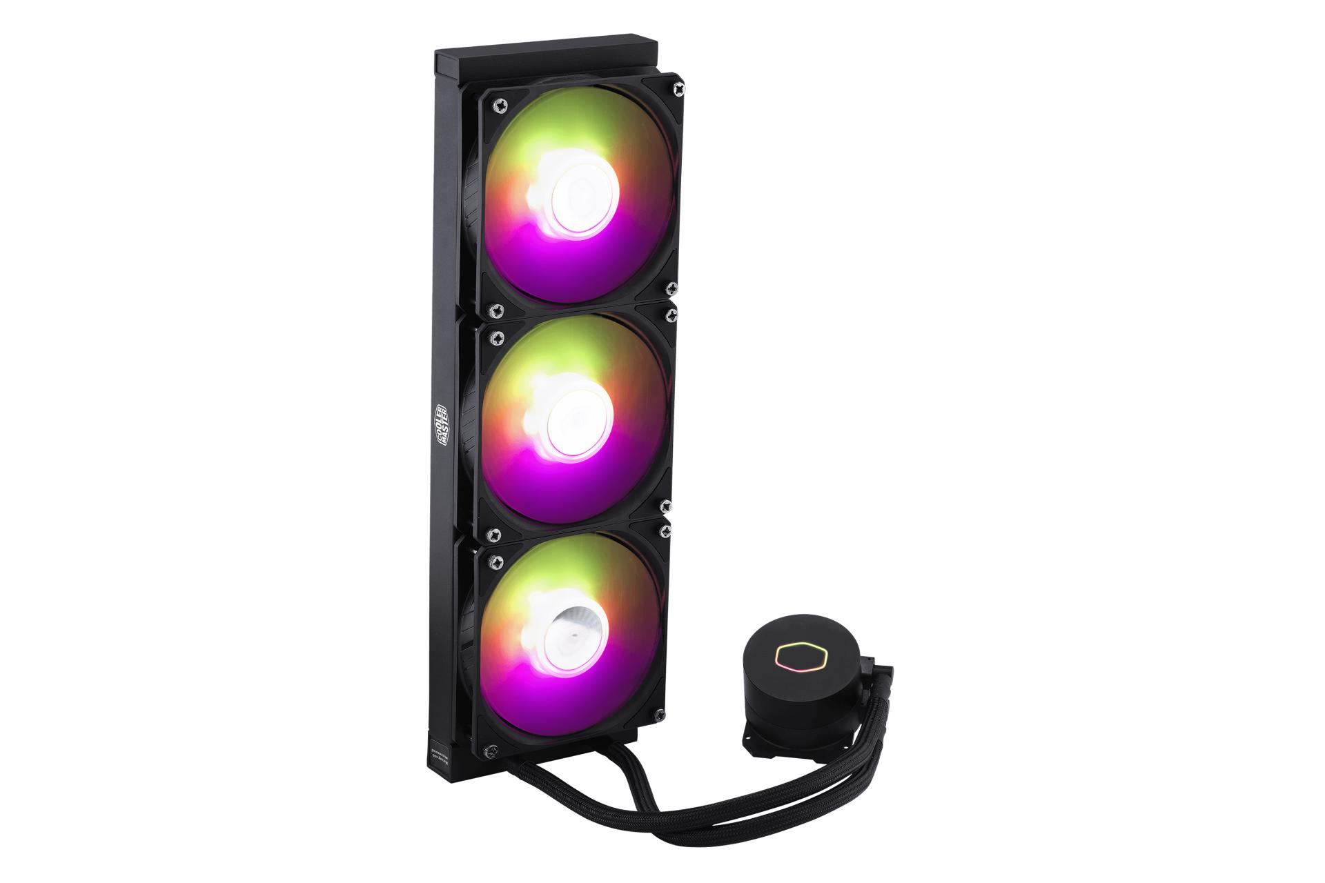 نیمرخ چپ خنک کننده مایع کولر مستر MASTERLIQUID ML360L ARGB V2