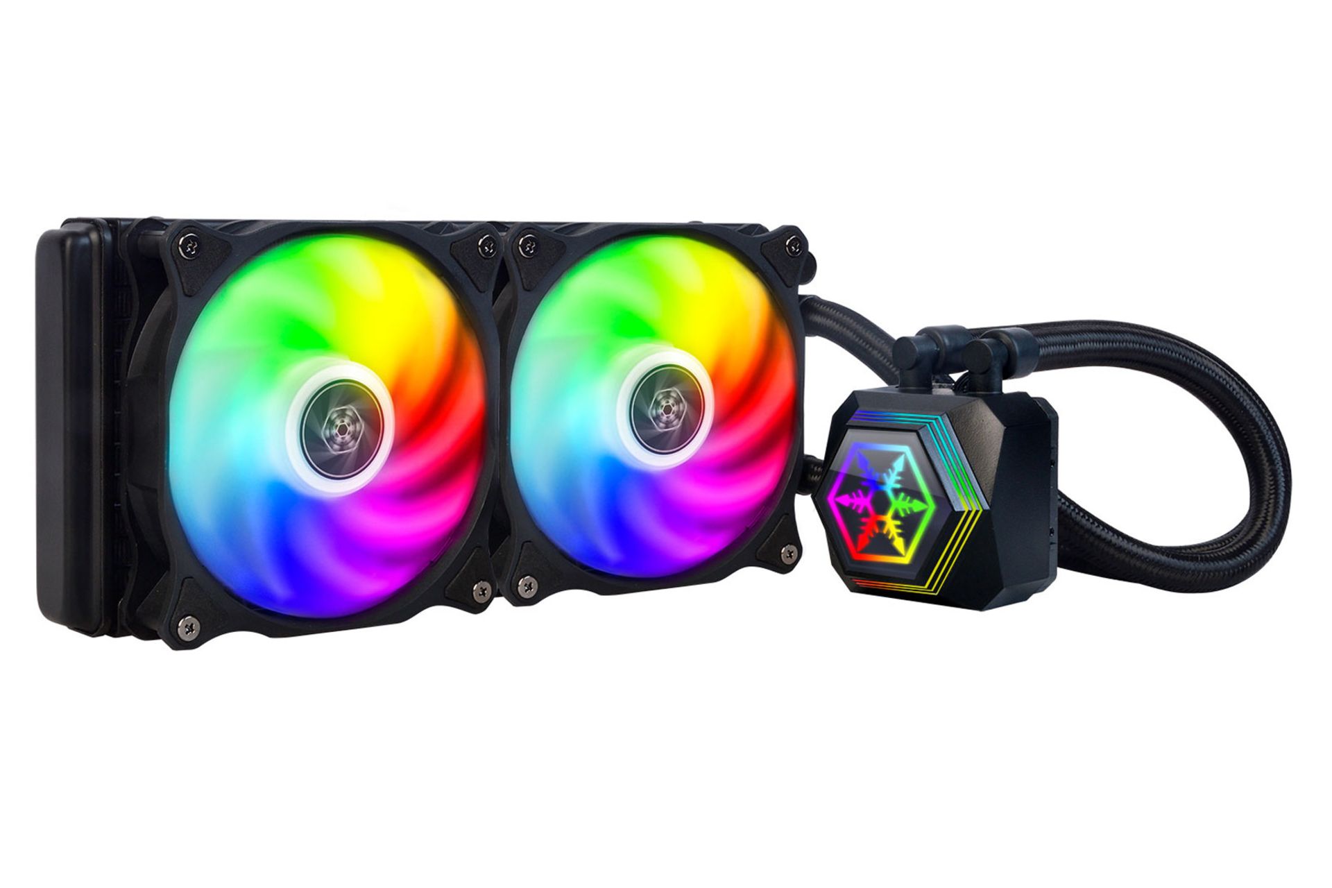 خنک کننده مایع سیلور استون PF240-ARGB روشن