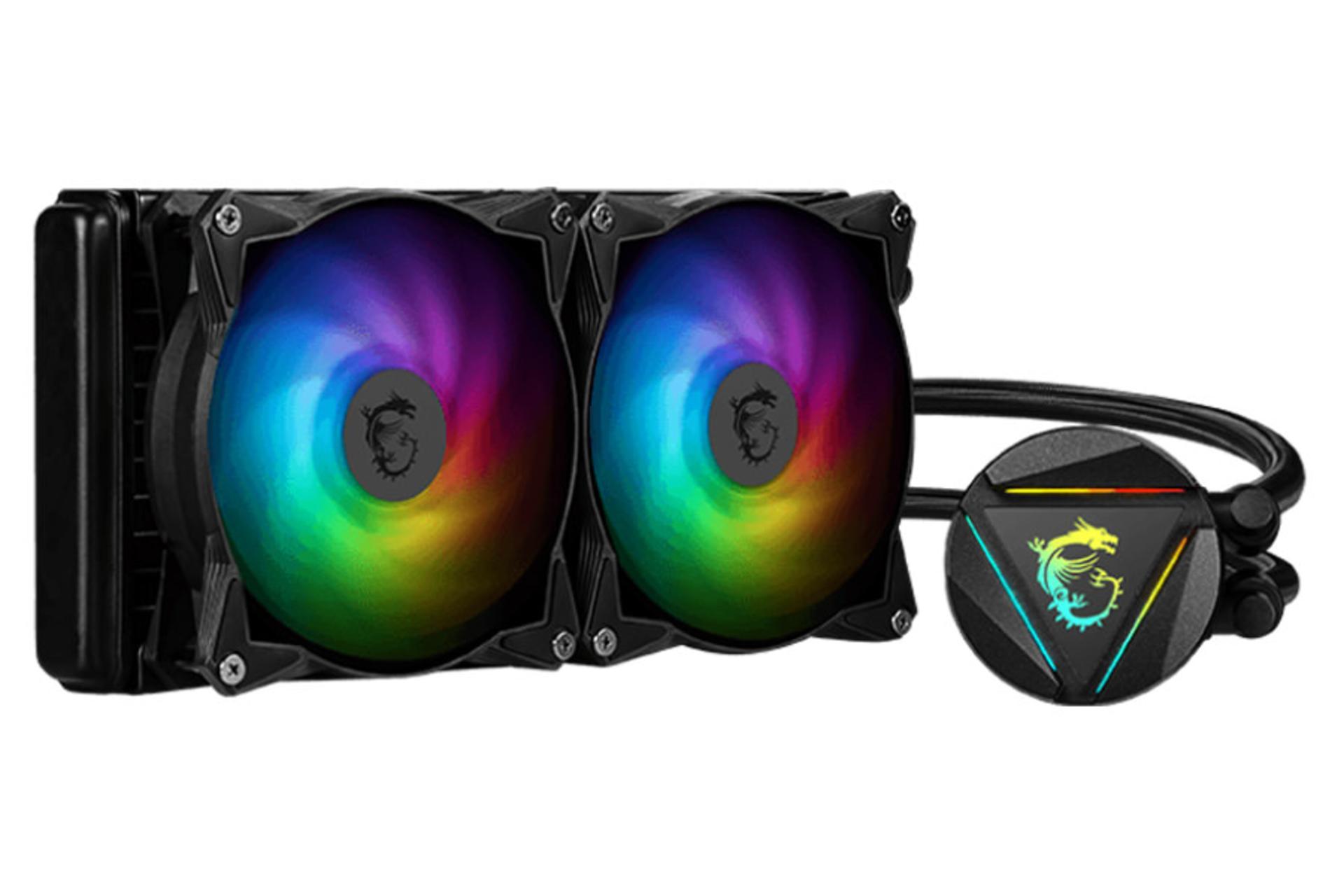 نمای چپ نک کننده مایع ام اس آی MAG CORELIQUID 240R V2