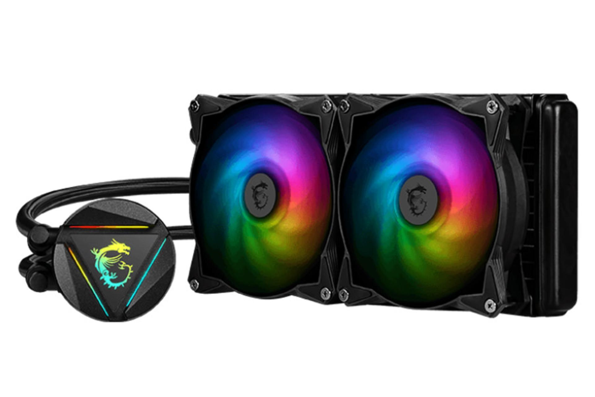 نمای راست نک کننده مایع ام اس آی MAG CORELIQUID 240R V2