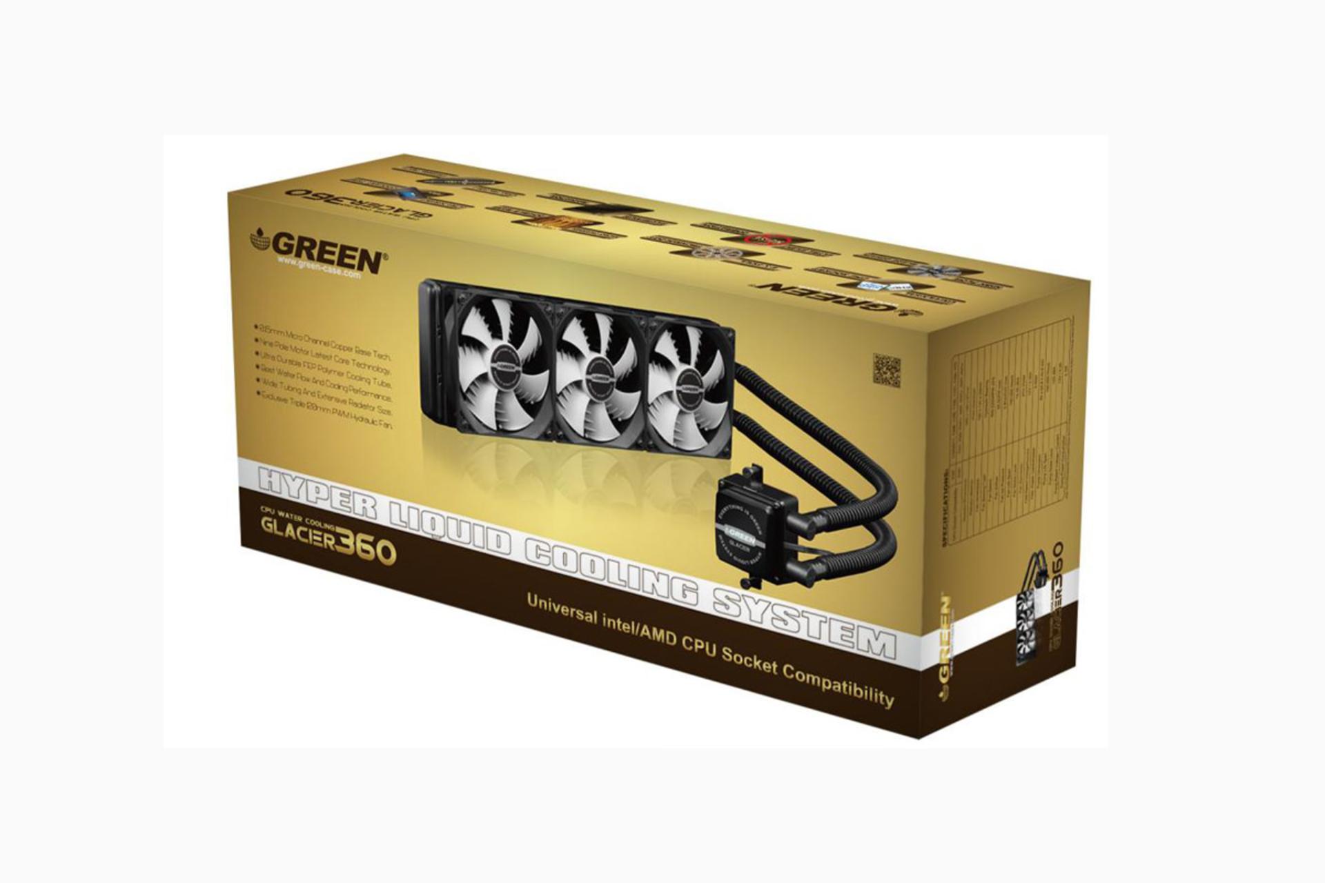 جعبه خنک کننده مایع گرین GLACIER 360