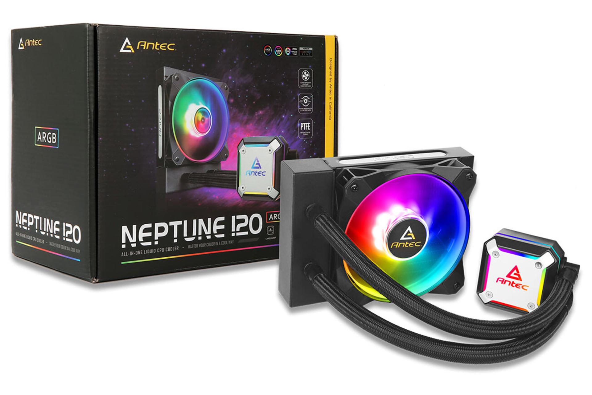 خنک کننده مایع انتک Neptune120 ARGB همراه جعبه