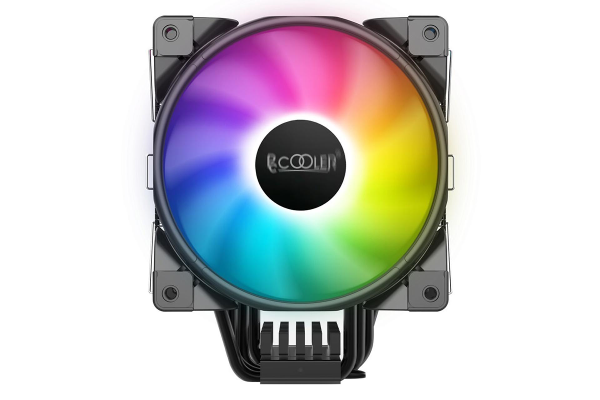 نمای روبرو خنک کننده پردازنده پی سی کولر GI-D56A HALO RGB