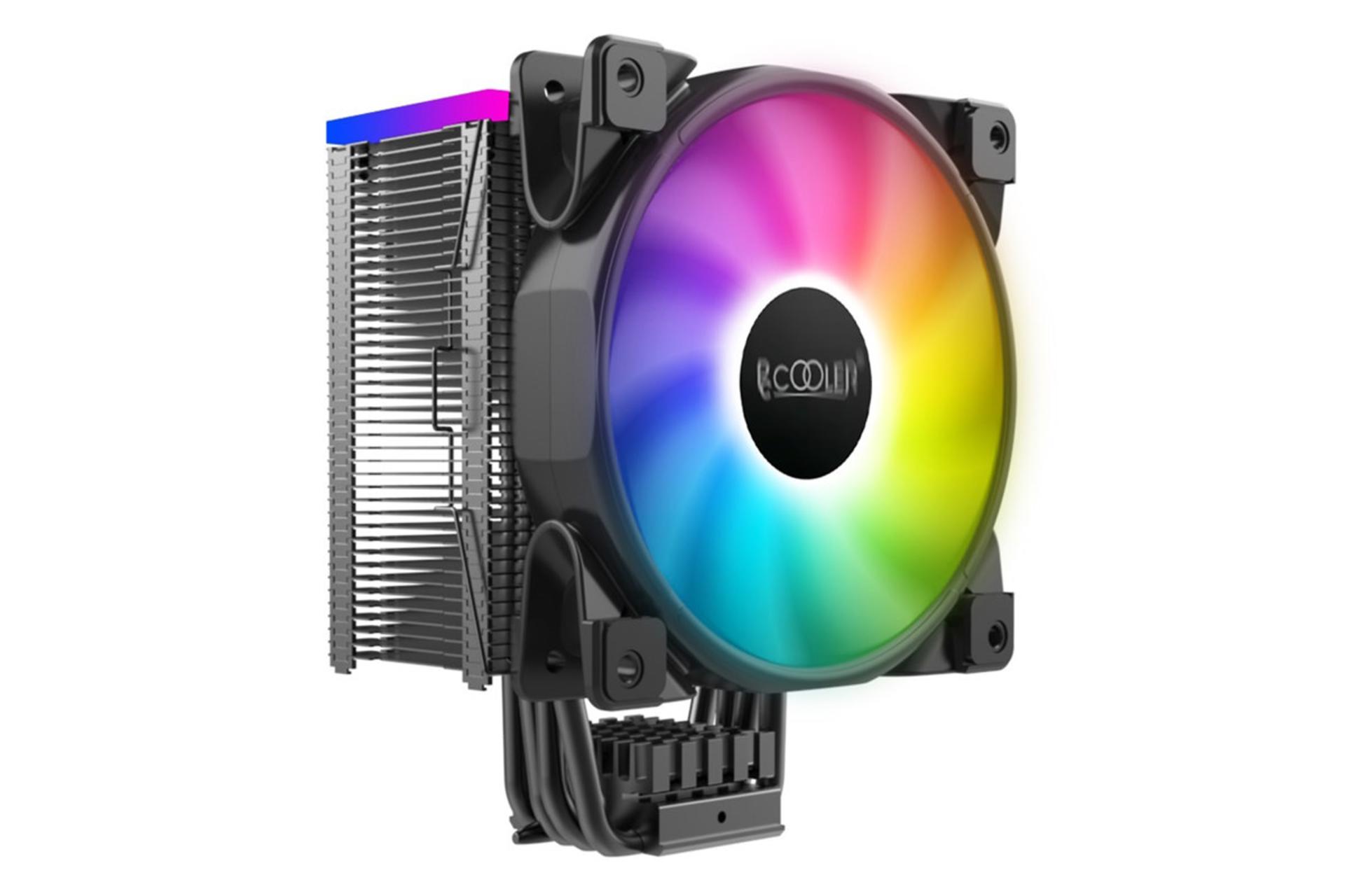 نمای جانبی خنک کننده پردازنده پی سی کولر GI-D56A HALO RGB