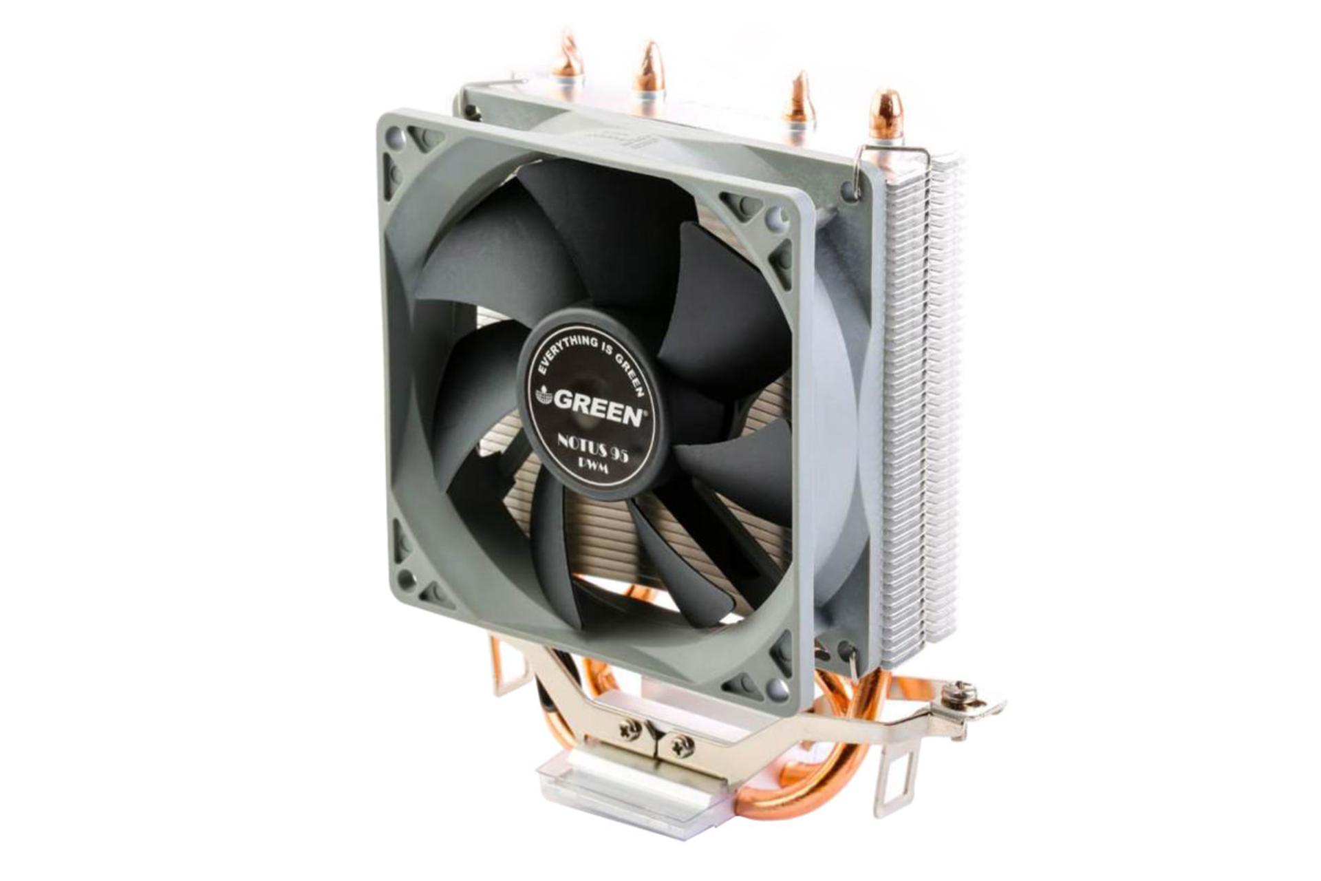 نمای راست خنک کننده پردازنده گرین NOTUS 95-PWM