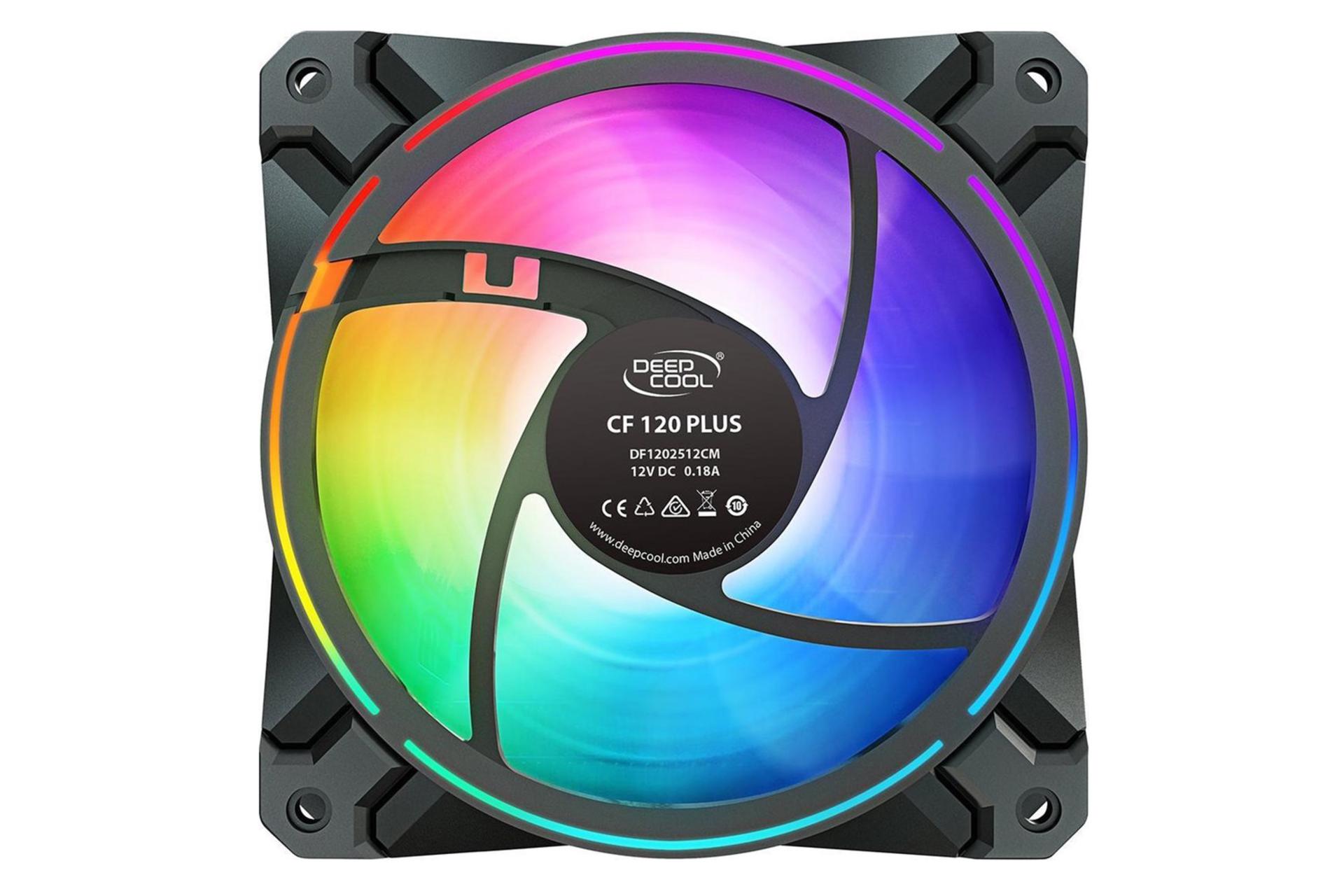 نمای پشت فن کیس دیپ کول CF120 PLUS