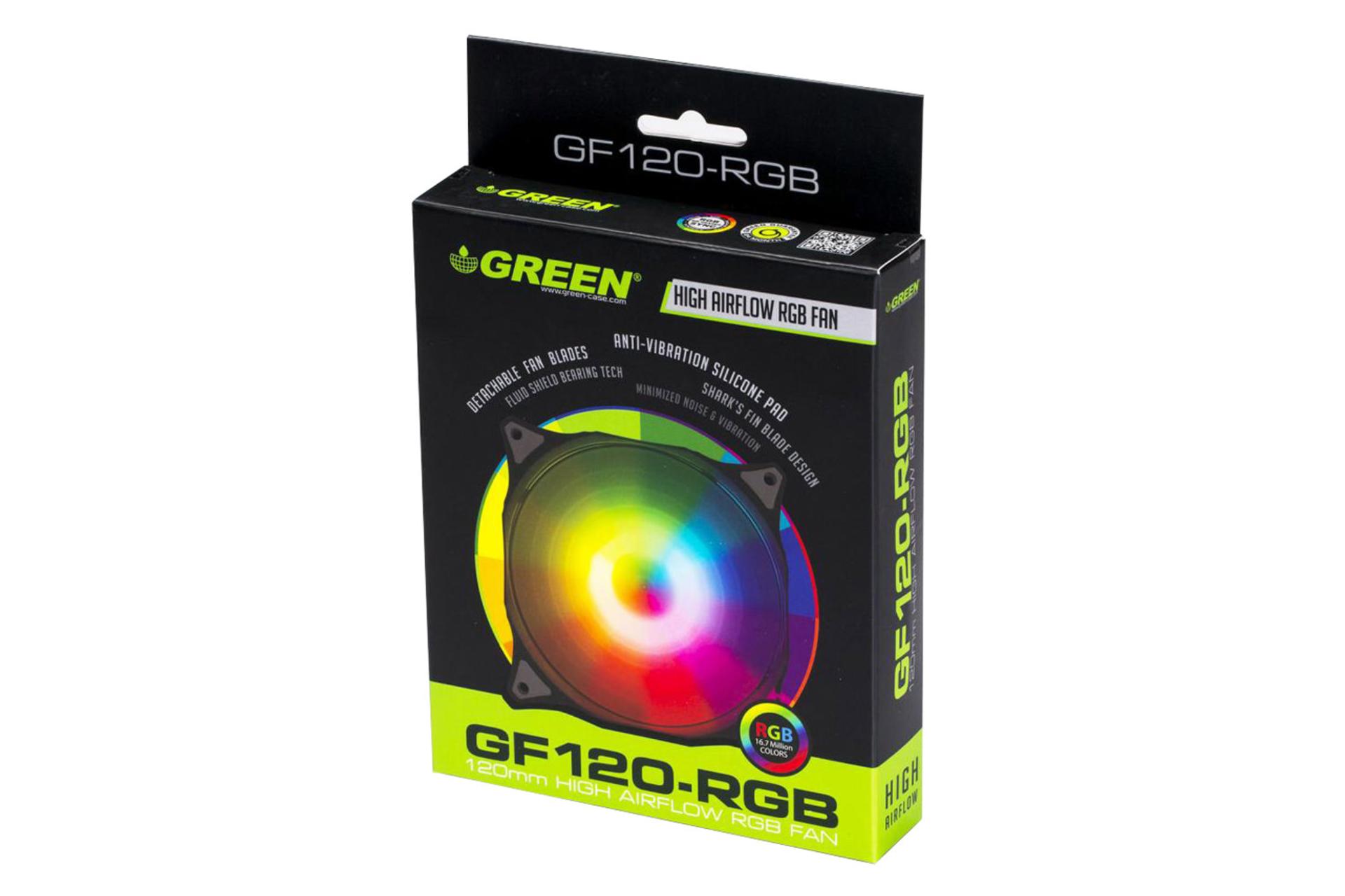 جعبه فن کیس گرین GF120-RGB