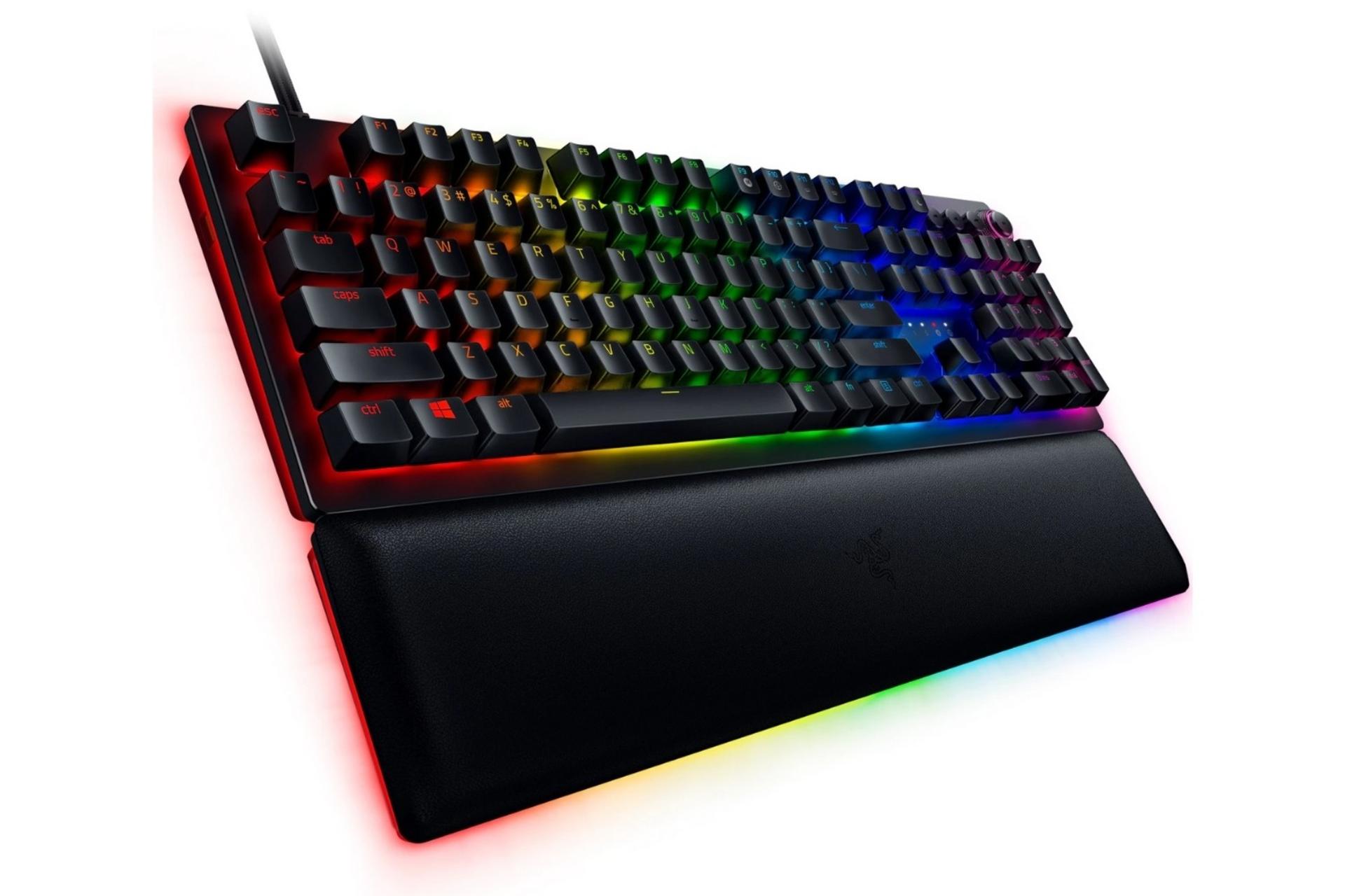 نمای سمت چپ کیبورد گیمینگ ریزر  Huntsman V2 Analog