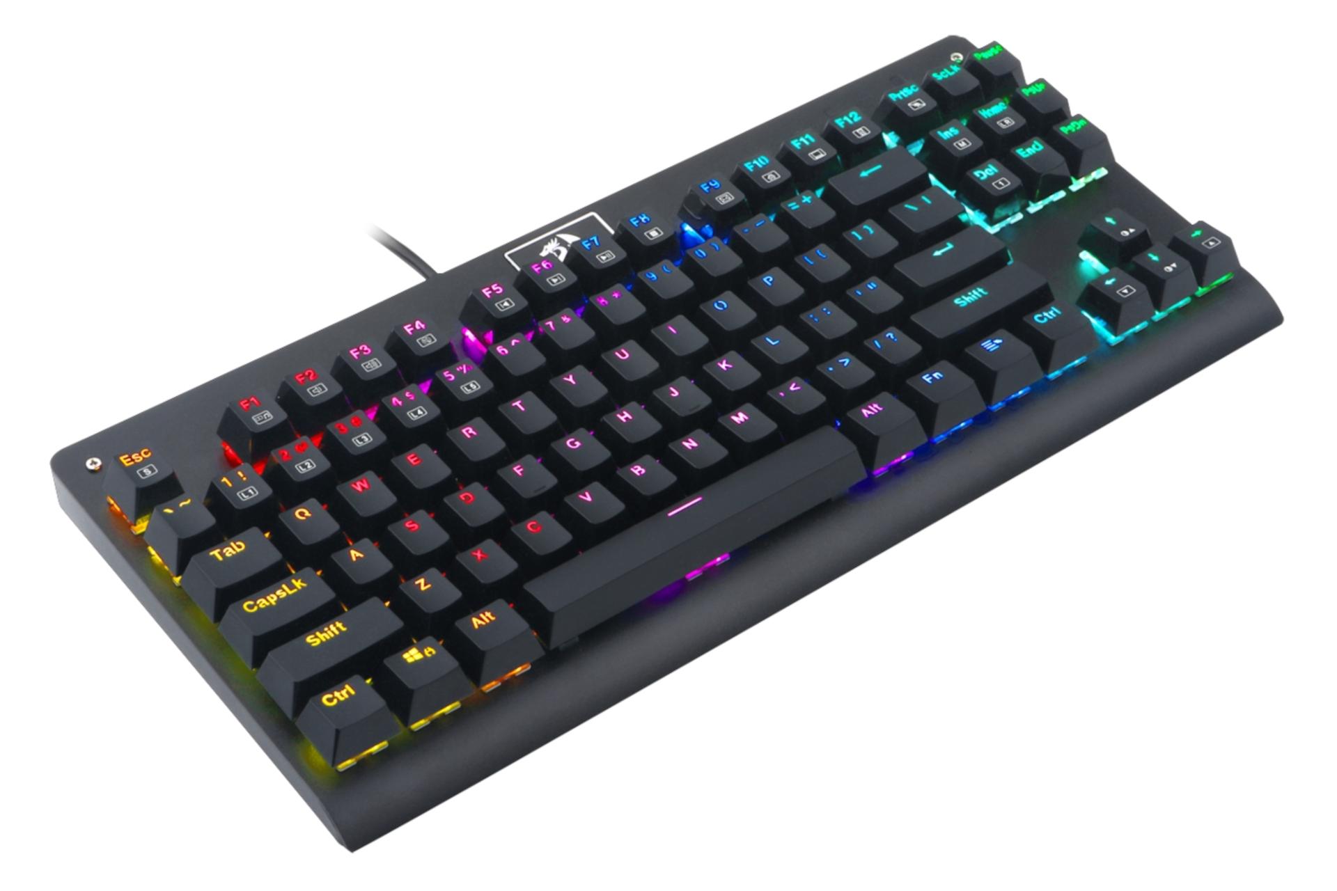 نمای چپ کیبورد ردراگون Redragon K568 RGB Dark Avenger
