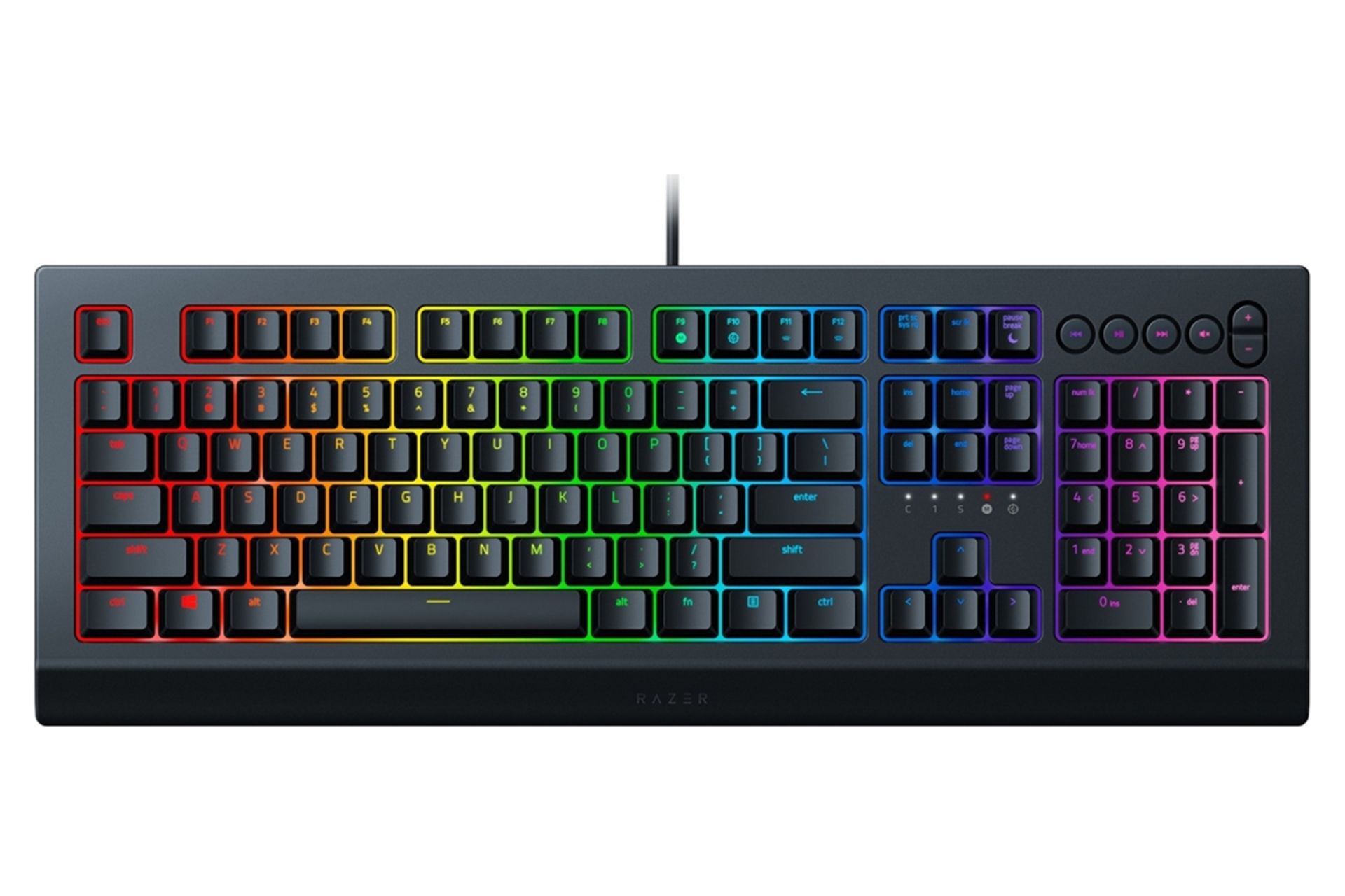 نمای جلو کیبورد Razer Cynosa V2