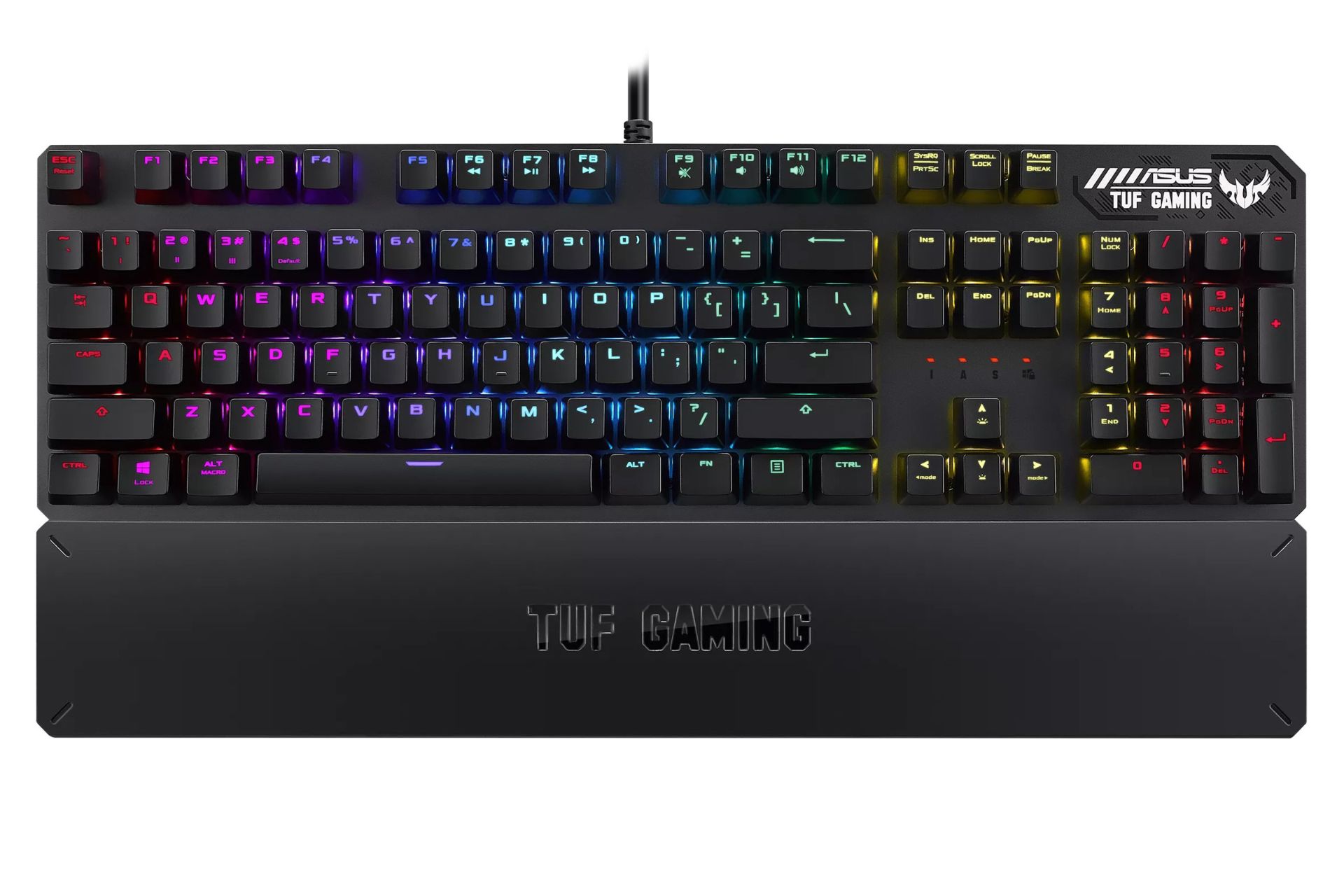 نمای روبرو کیبورد ایسوس TUF Gaming K3