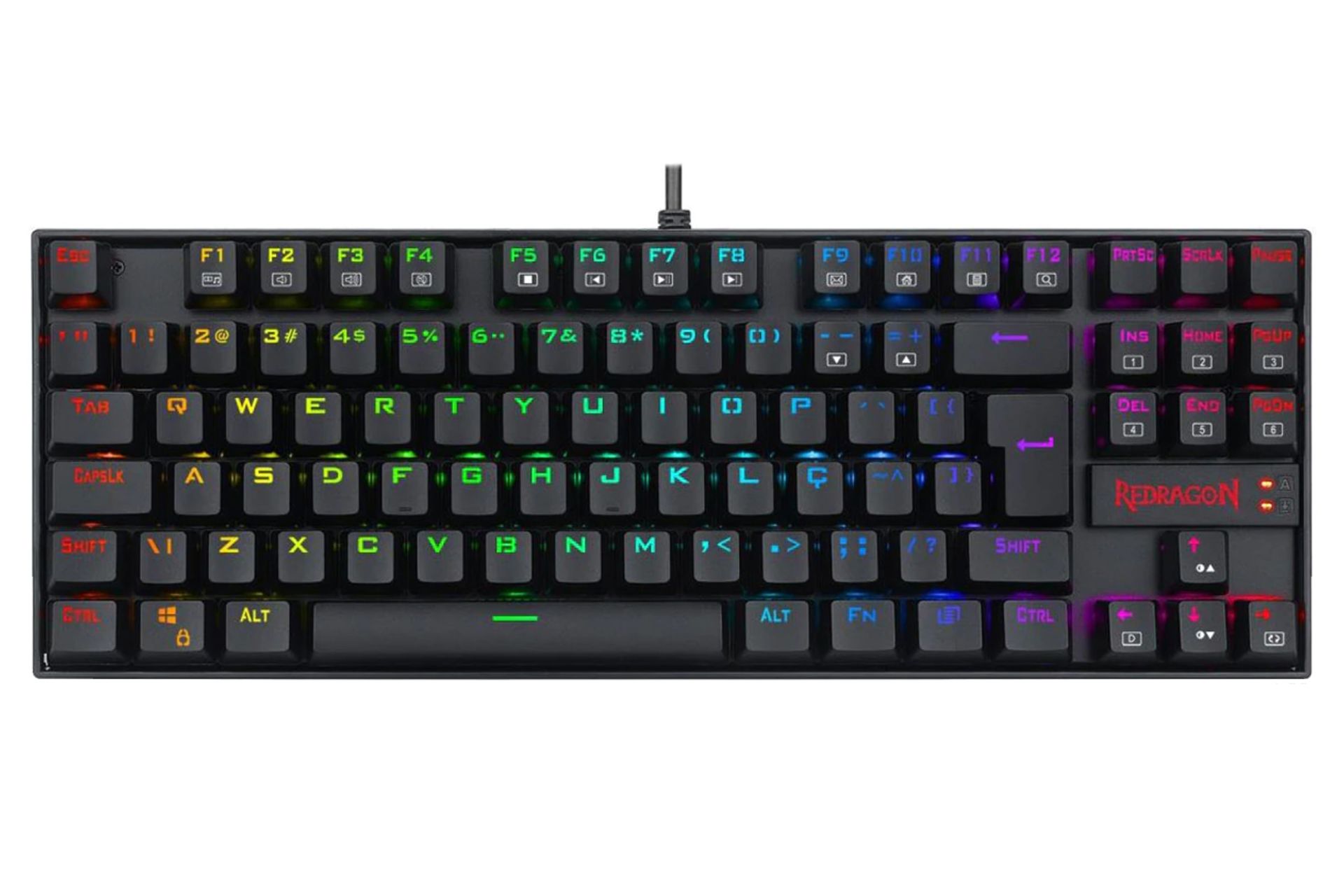 کیبورد ردراگون Redragon Kumara Pro K552P-KBS نمای بالا