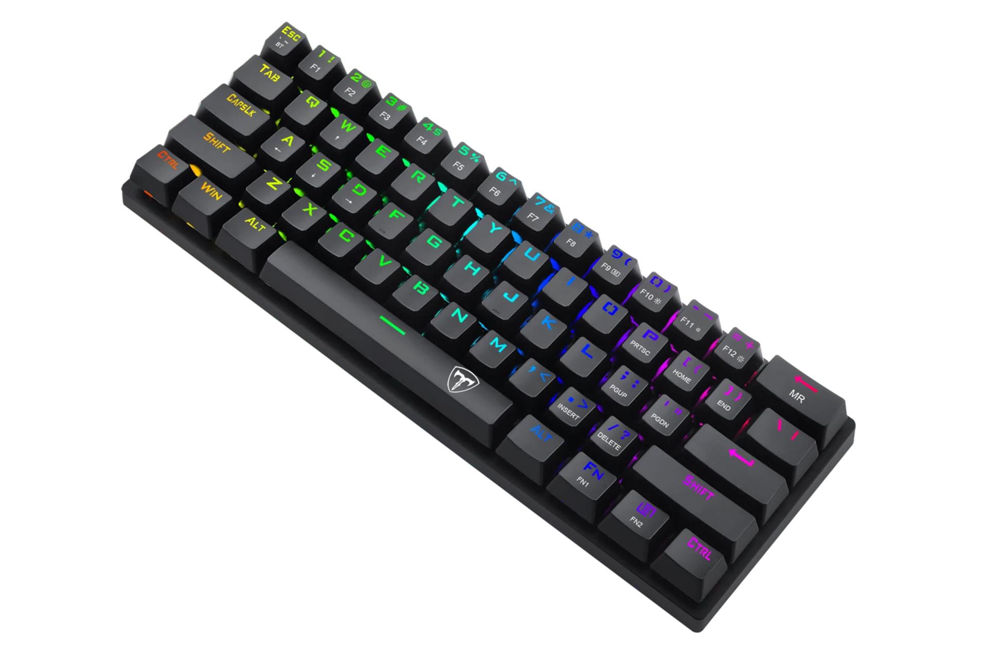 نمای بالا و راست کیبورد تی دگر VERDE T-TGK317