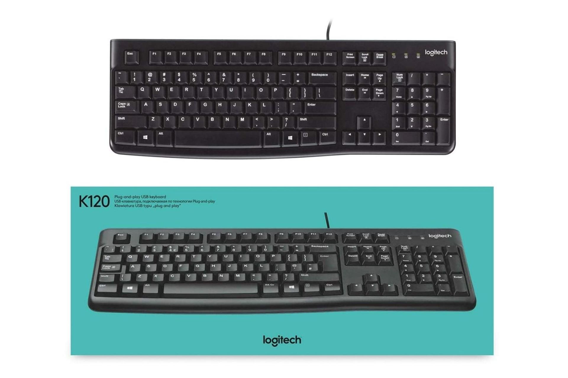 کیبورد-باسیم-لاجیتک-K120-جعبه