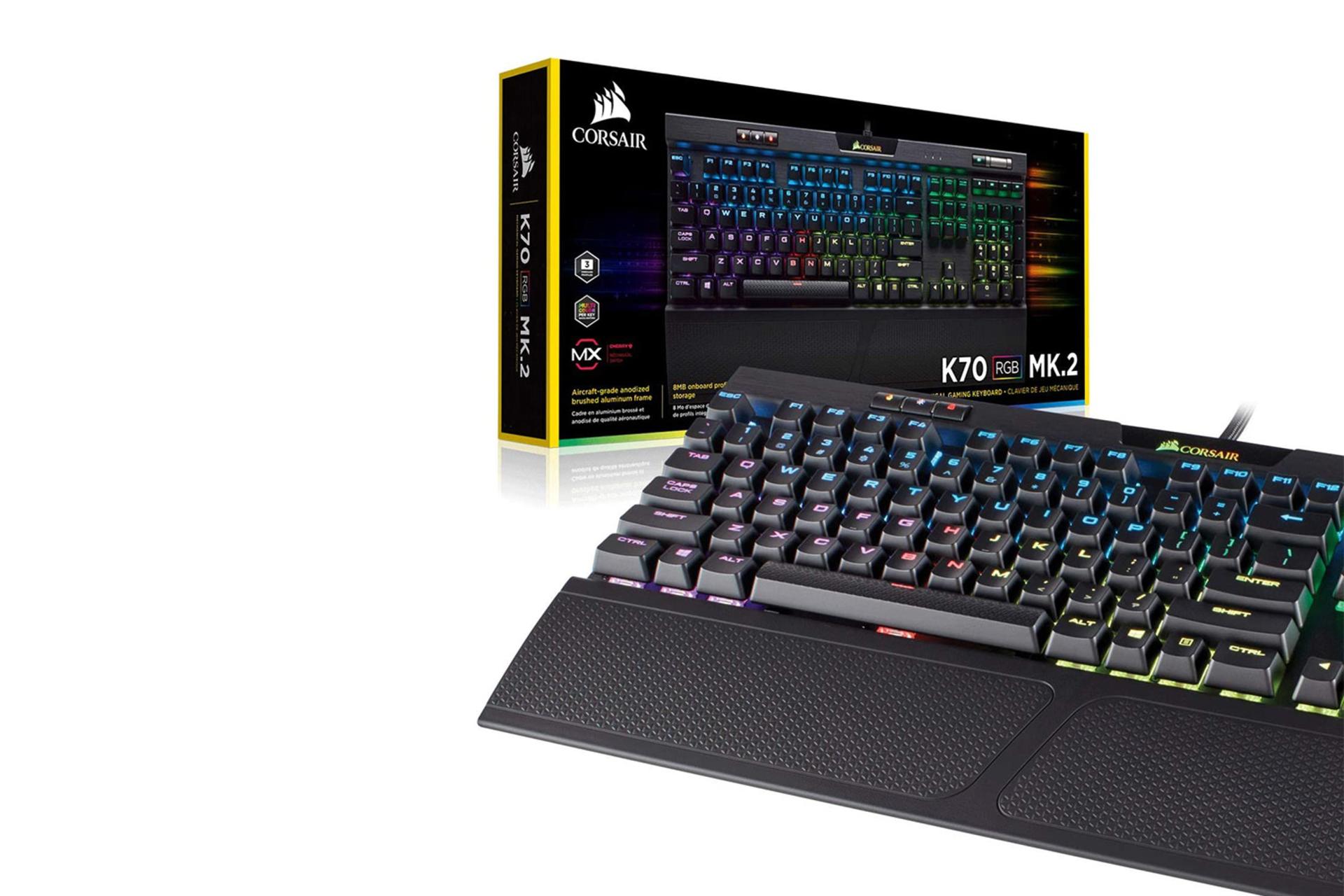 جعبه کیبورد گیمینگ کورسیر K70 RGB MK.2