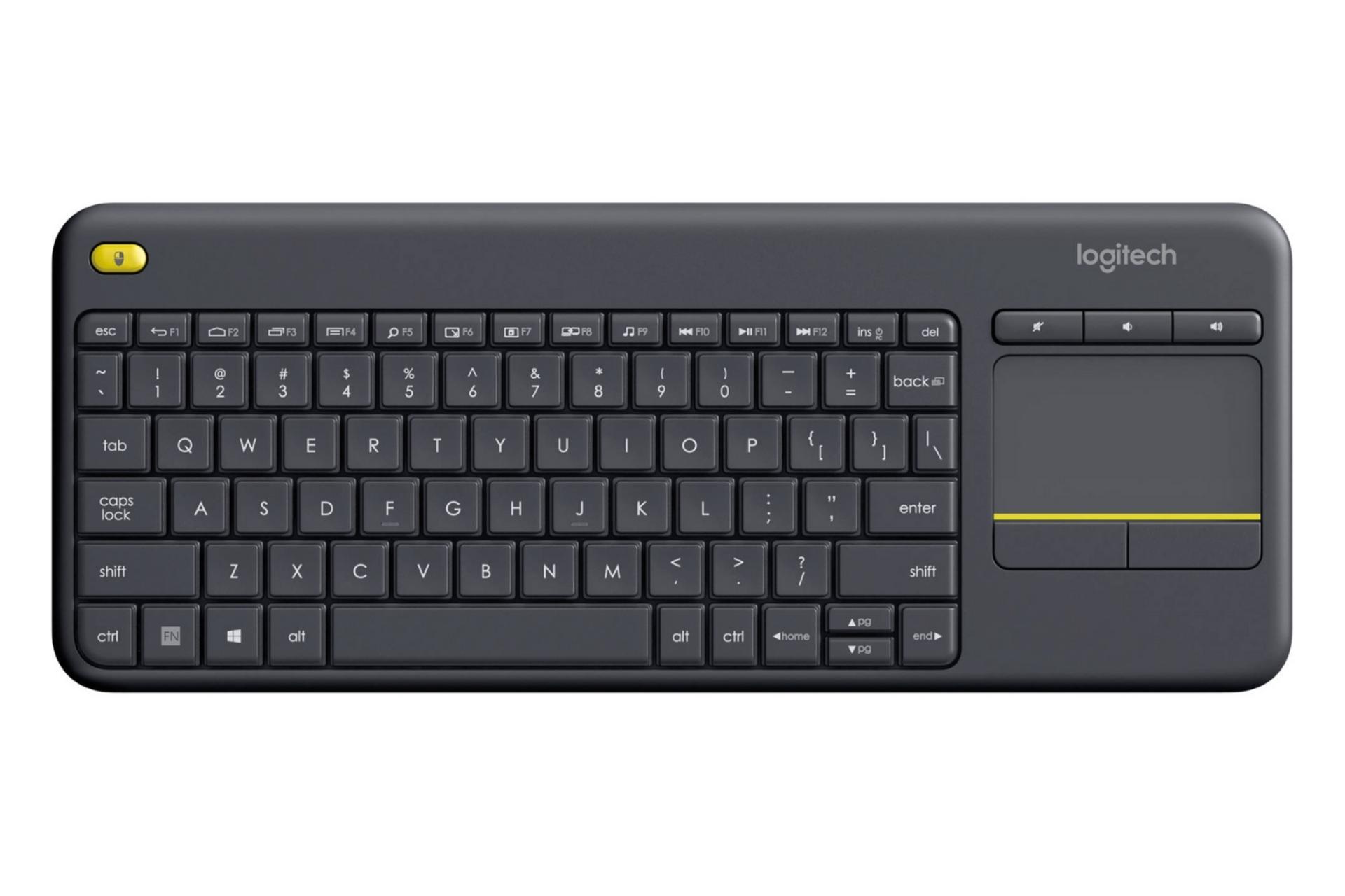 نمای جلو کیبورد Logitech K400 Plus