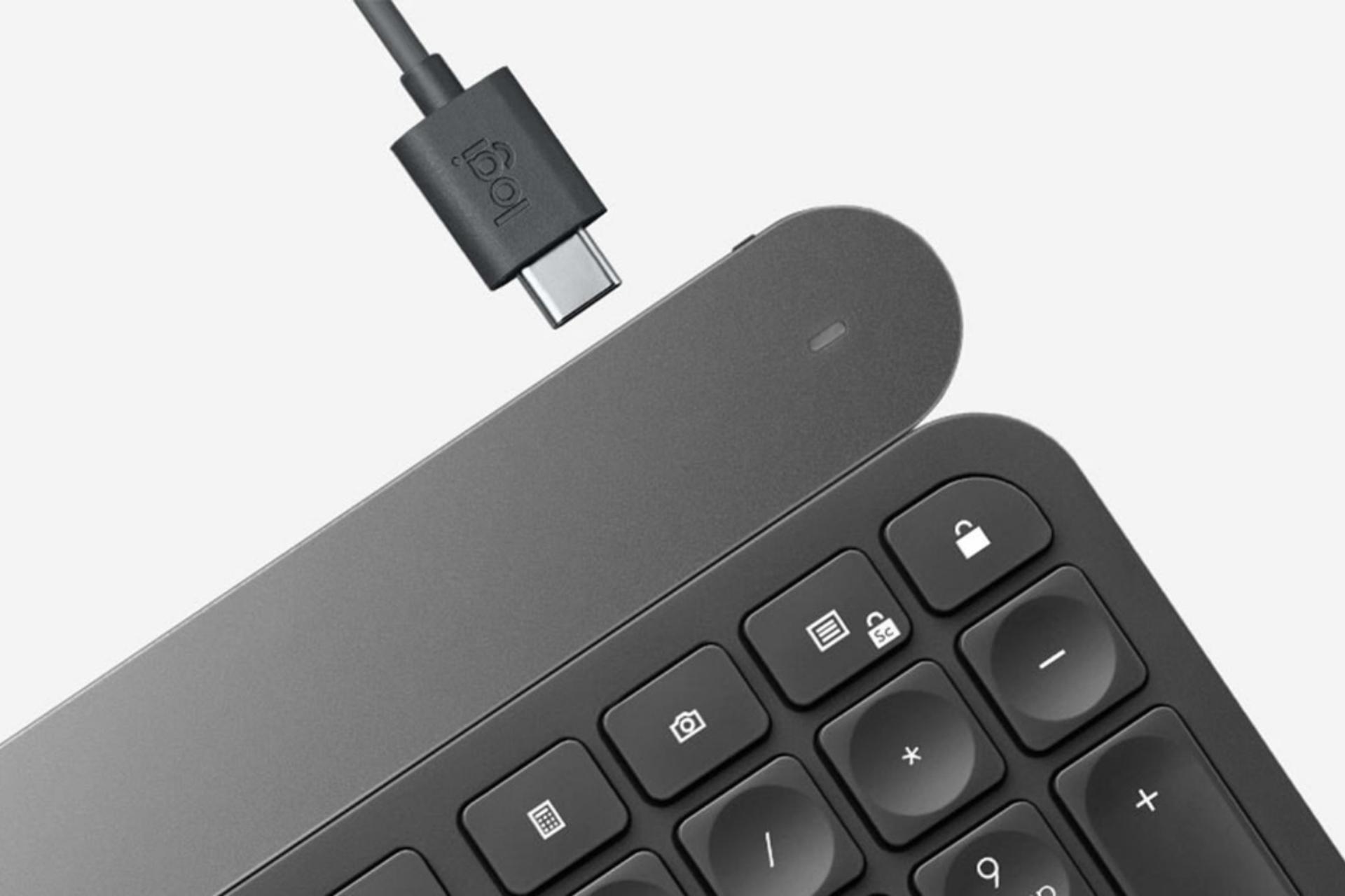 کابل شارژ تایپ سی کیبورد Logitech Craft