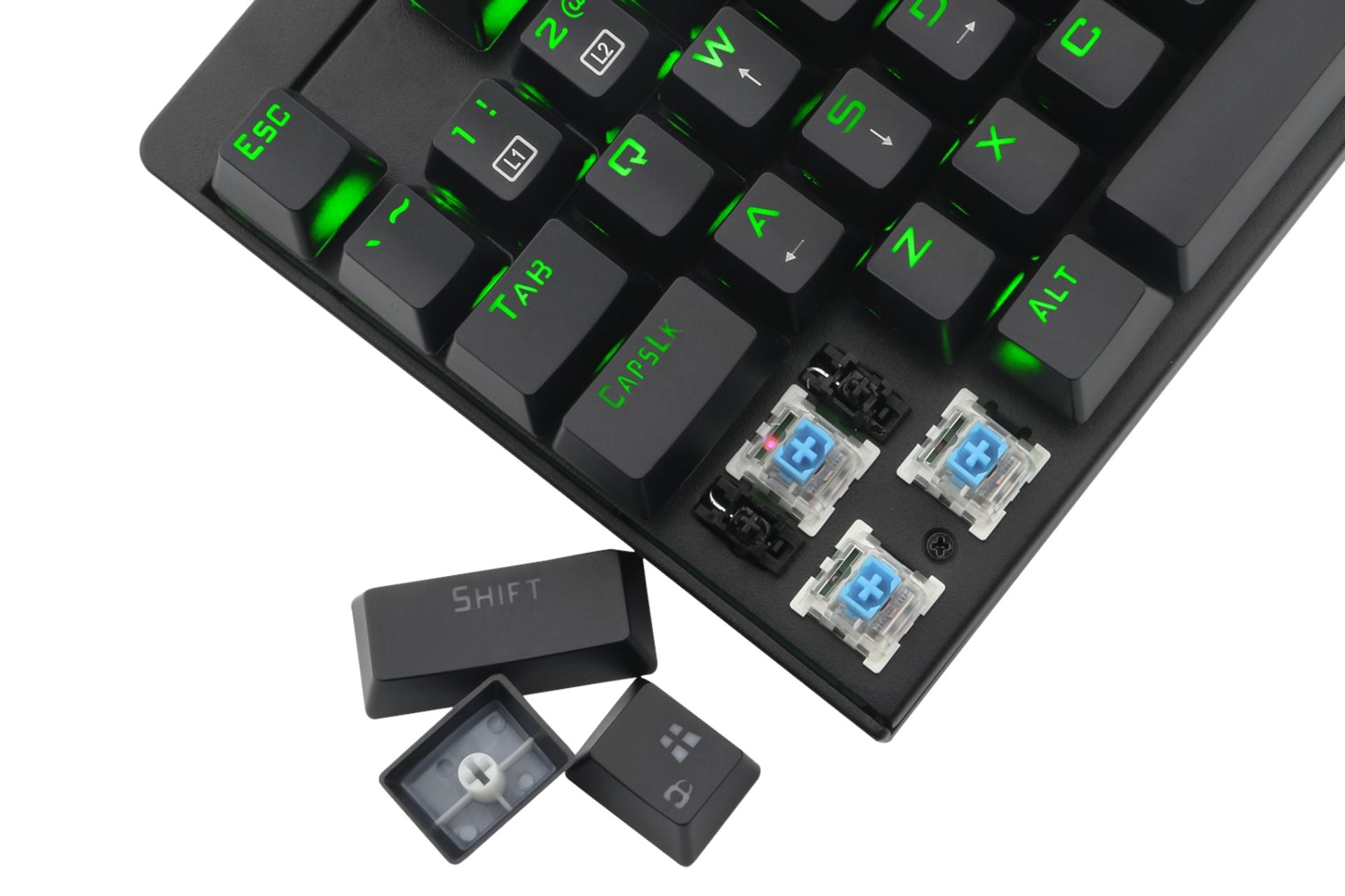 کلیدهای کیبورد گیمینگ تی دگر T-Dagger Corvette T-TGK302